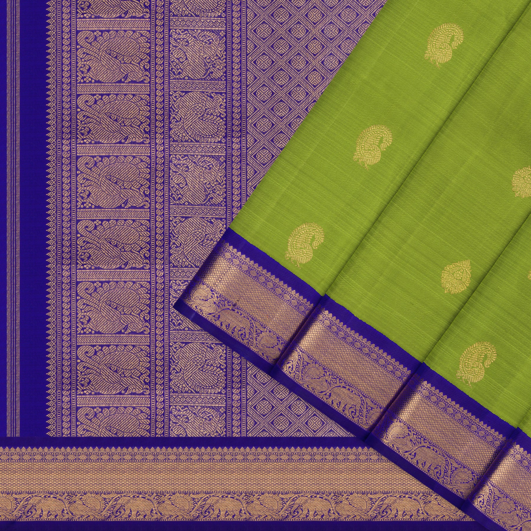 Kanakavalli Kanjivaram Silk Sari 25-109-HS001-09626 - Cover View
