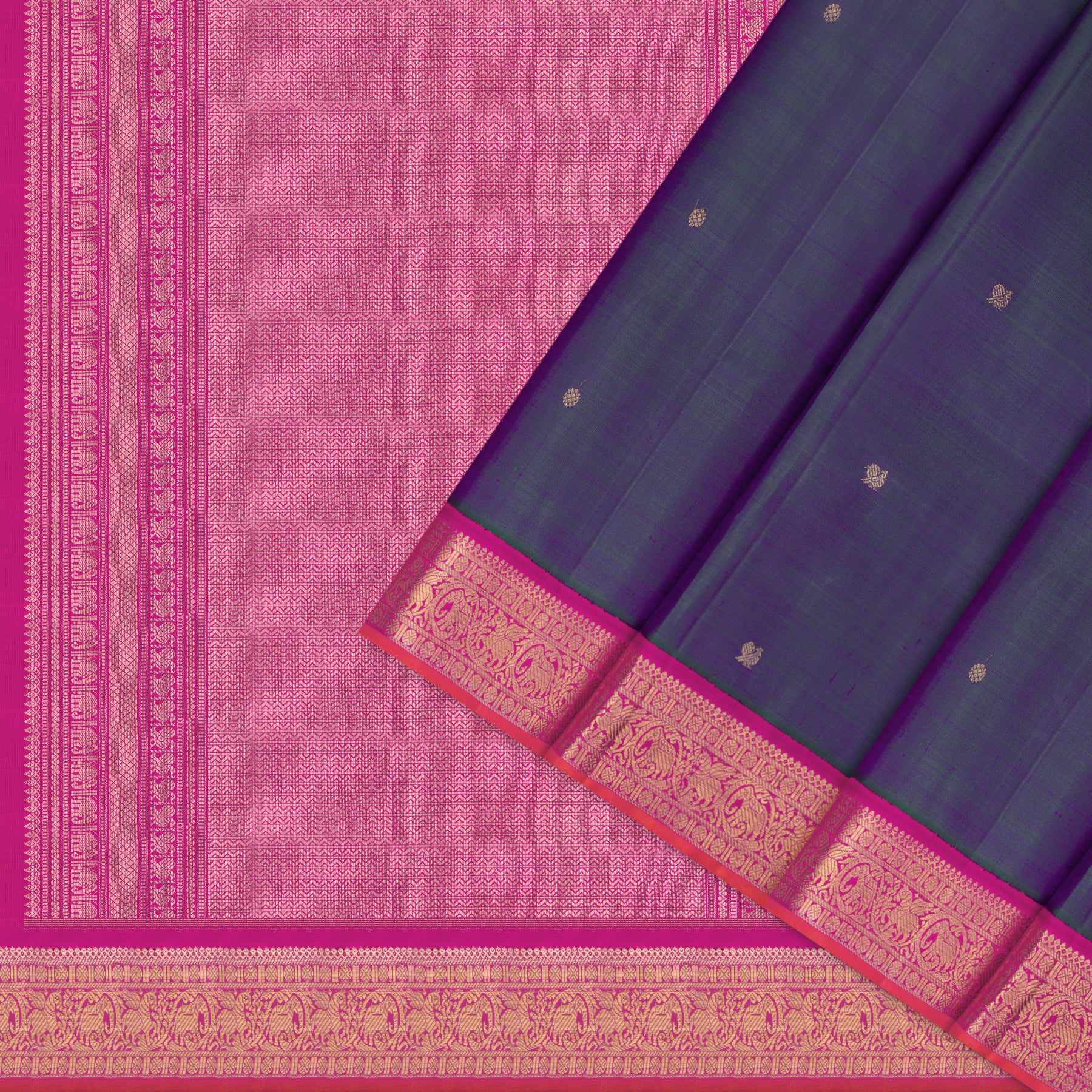 Kanakavalli Kanjivaram Silk Sari 25-109-HS001-09637 - Cover View