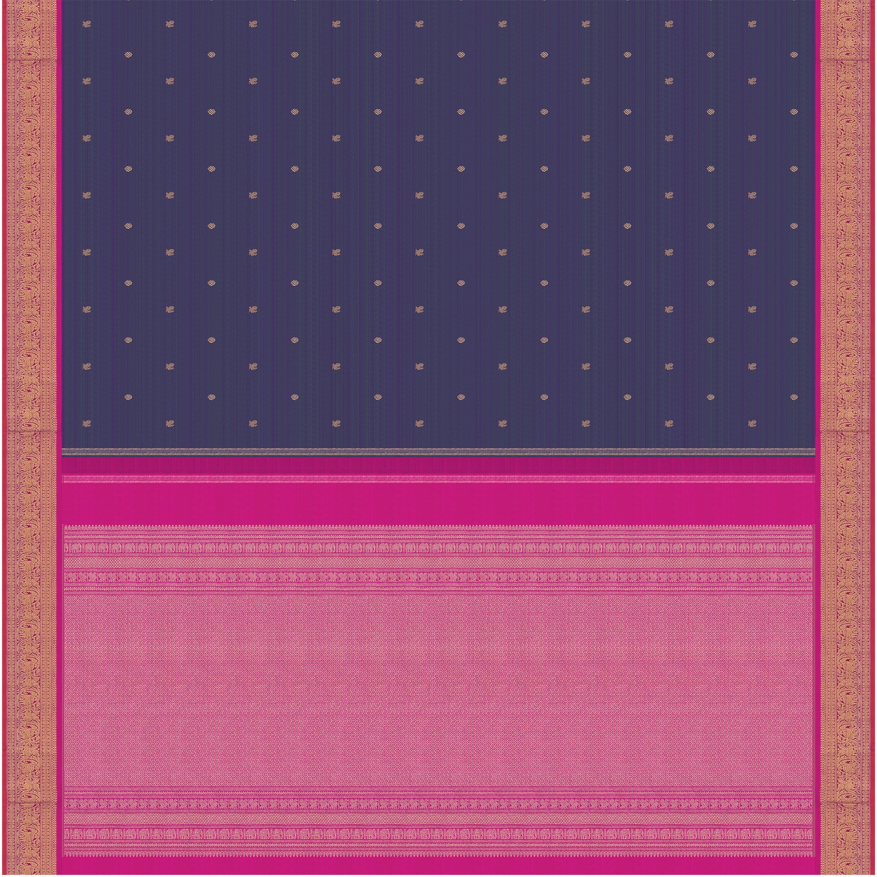 Kanakavalli Kanjivaram Silk Sari 25-109-HS001-09637 - Full View