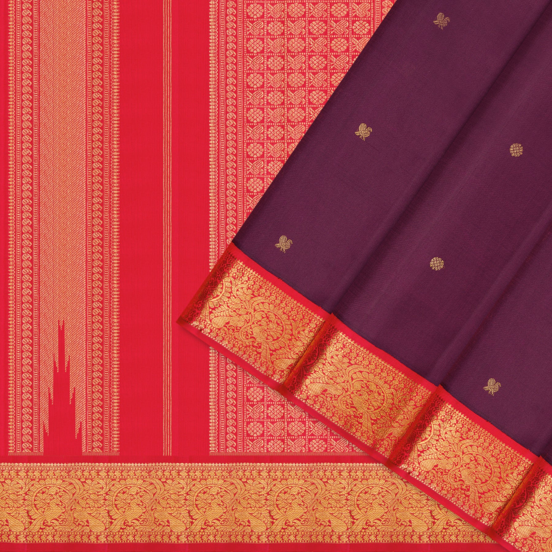 Kanakavalli Kanjivaram Silk Sari 25-109-HS001-09645 - Cover View