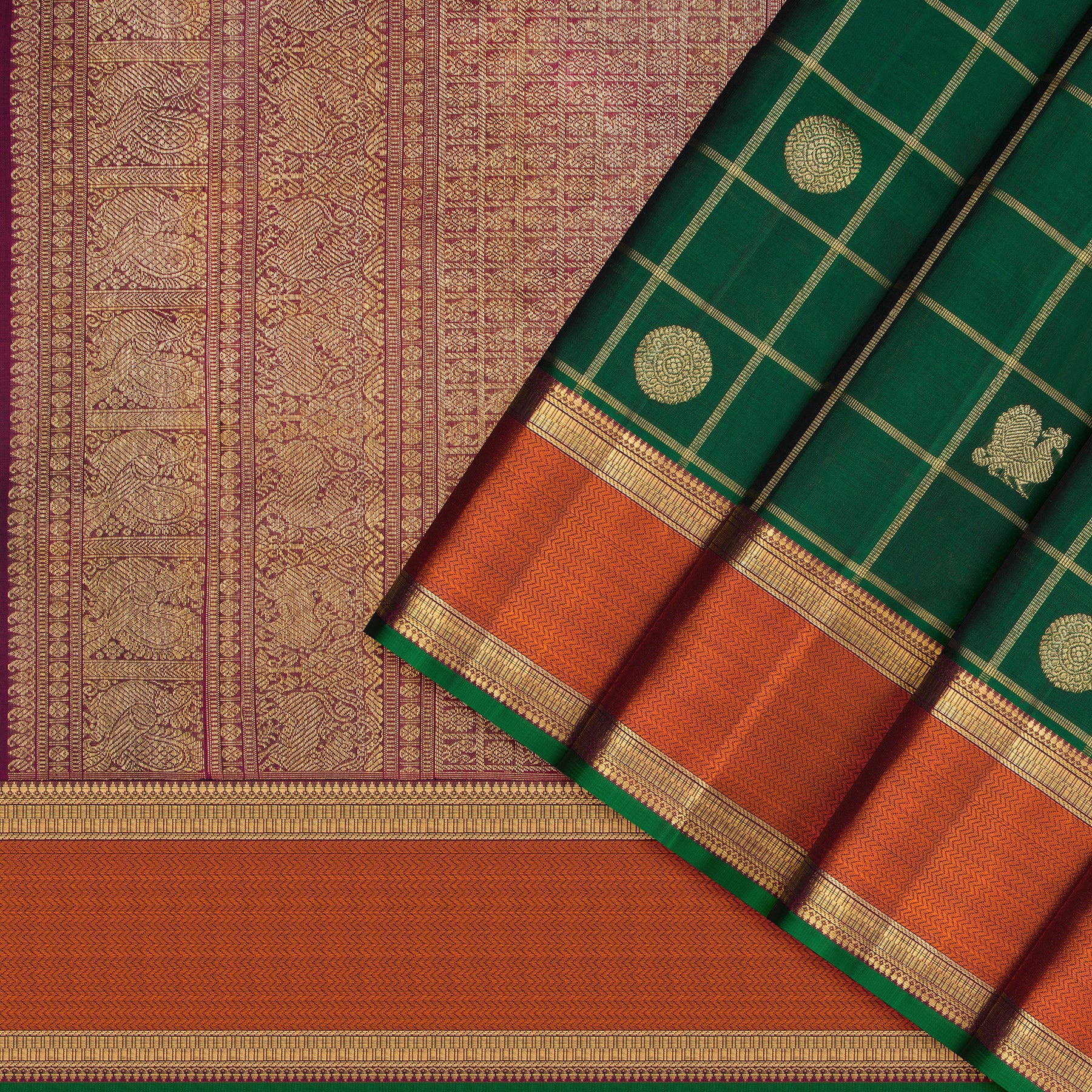 Kanakavalli Kanjivaram Silk Sari 25-109-HS001-09654 - Cover View