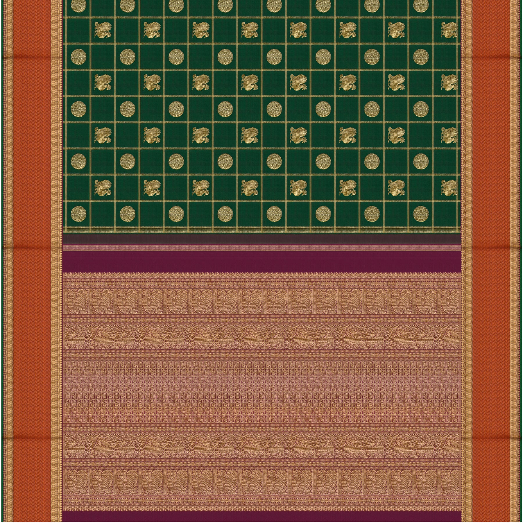 Kanakavalli Kanjivaram Silk Sari 25-109-HS001-09654 - Full View