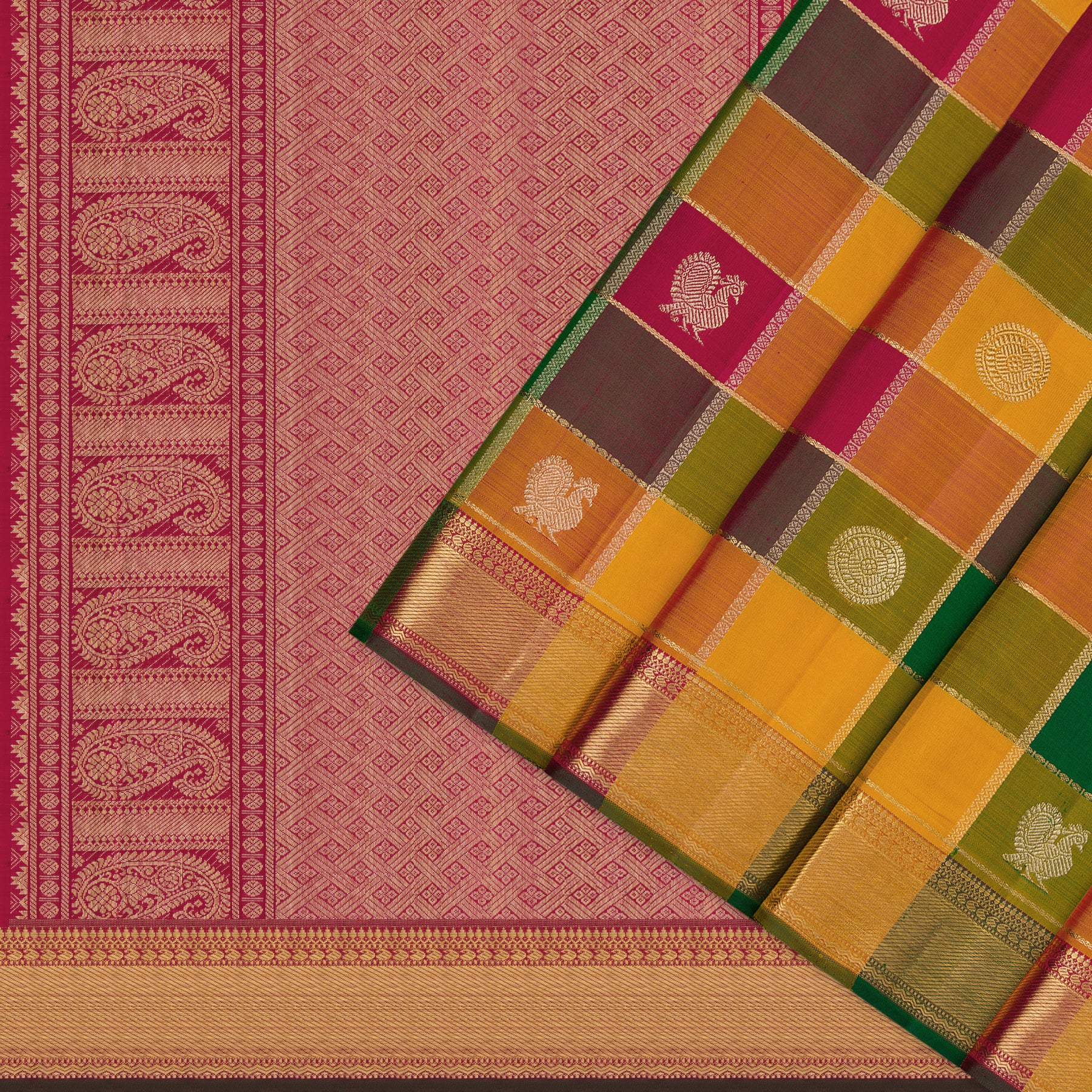 Kanakavalli Kanjivaram Silk Sari 25-109-HS001-09661 - Cover View