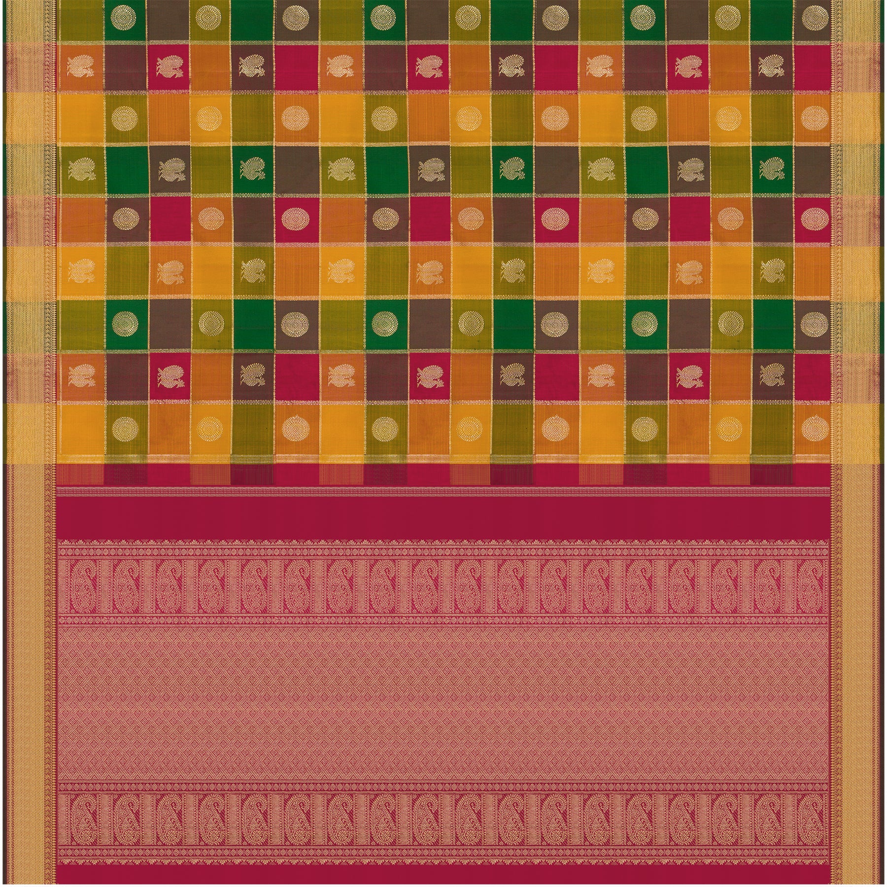 Kanakavalli Kanjivaram Silk Sari 25-109-HS001-09661 - Full View