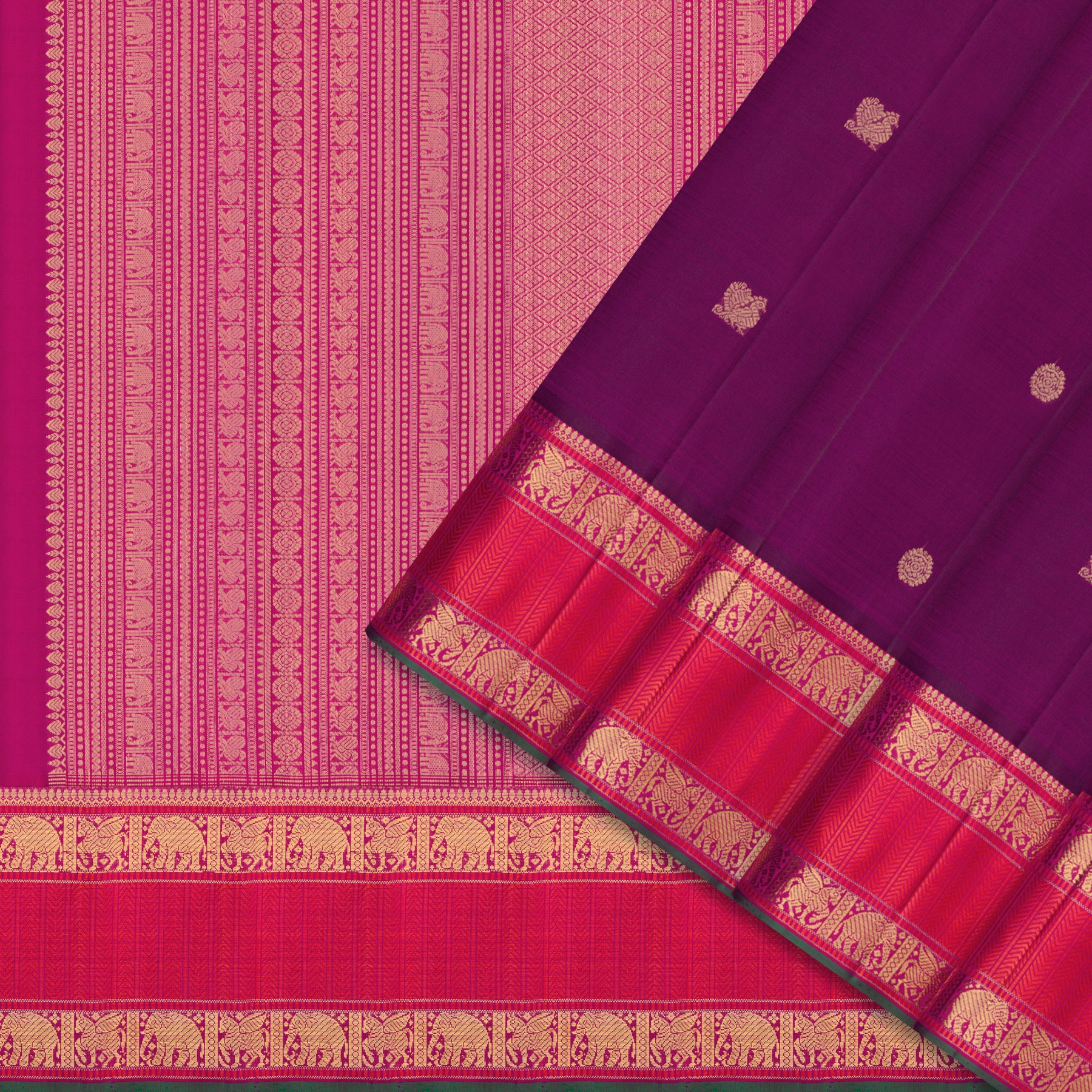 Kanakavalli Kanjivaram Silk Sari 25-109-HS001-09667 - Cover View