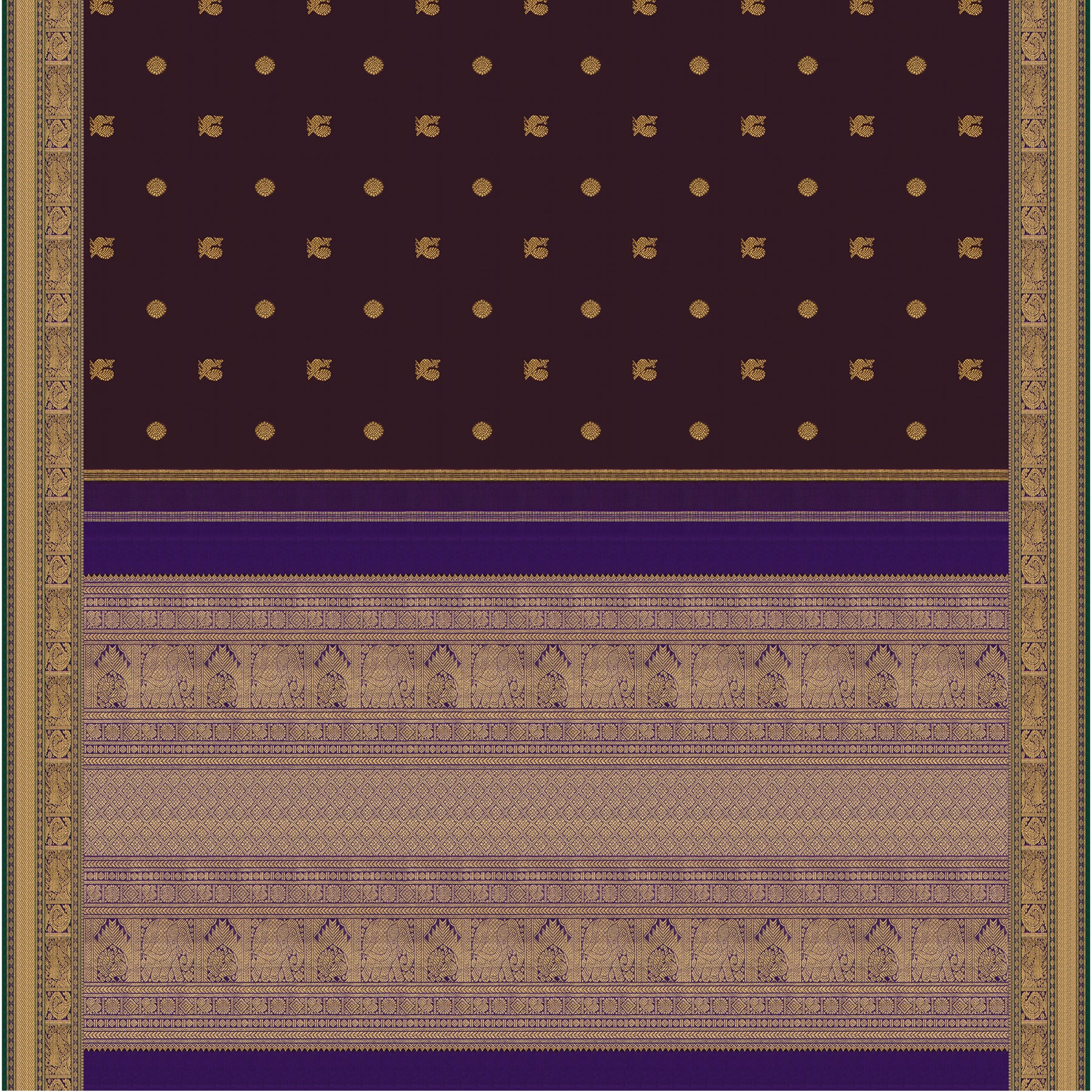 Kanakavalli Kanjivaram Silk Sari 25-109-HS001-09672 - Full View