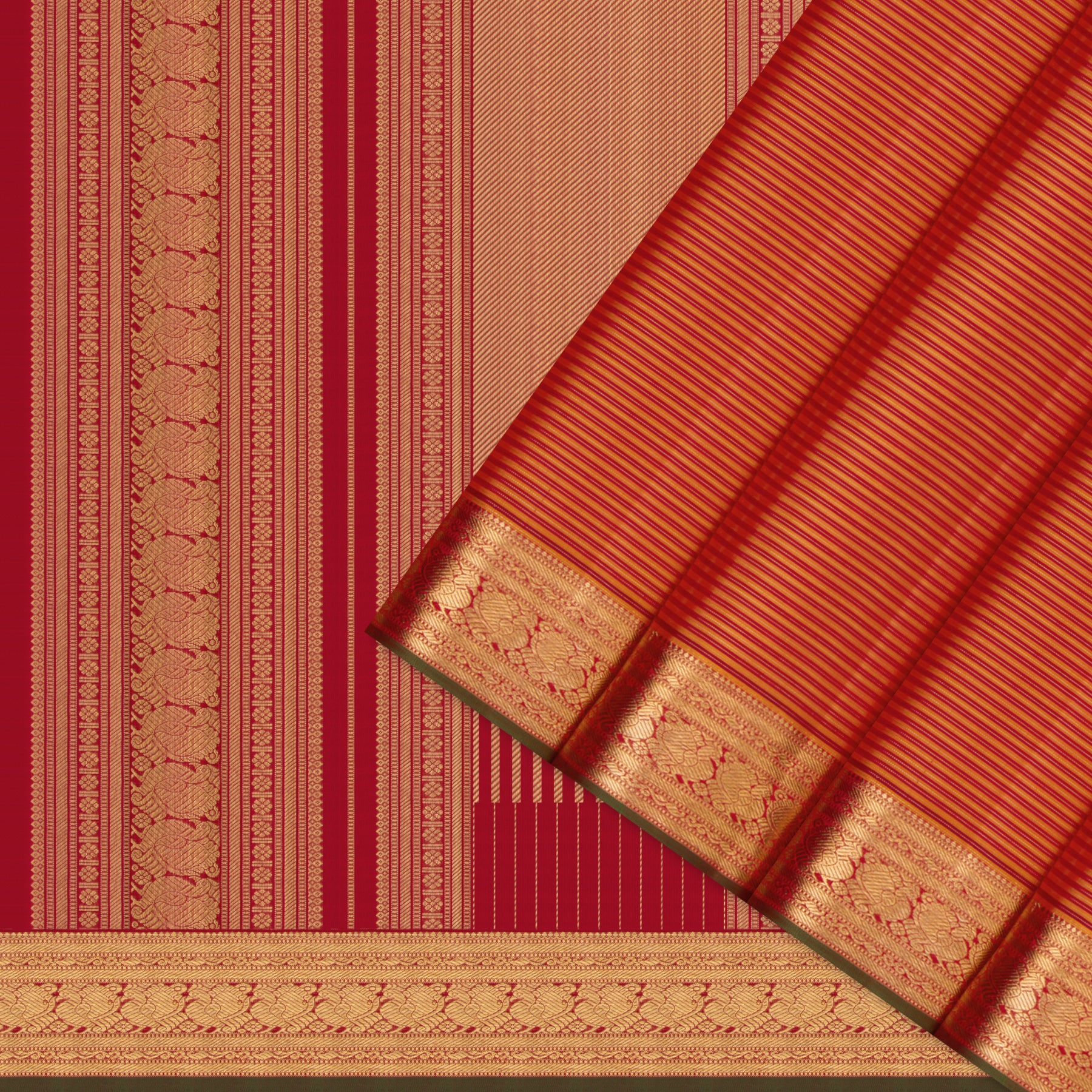 Kanakavalli Kanjivaram Silk Sari 25-109-HS001-09785 - Cover View