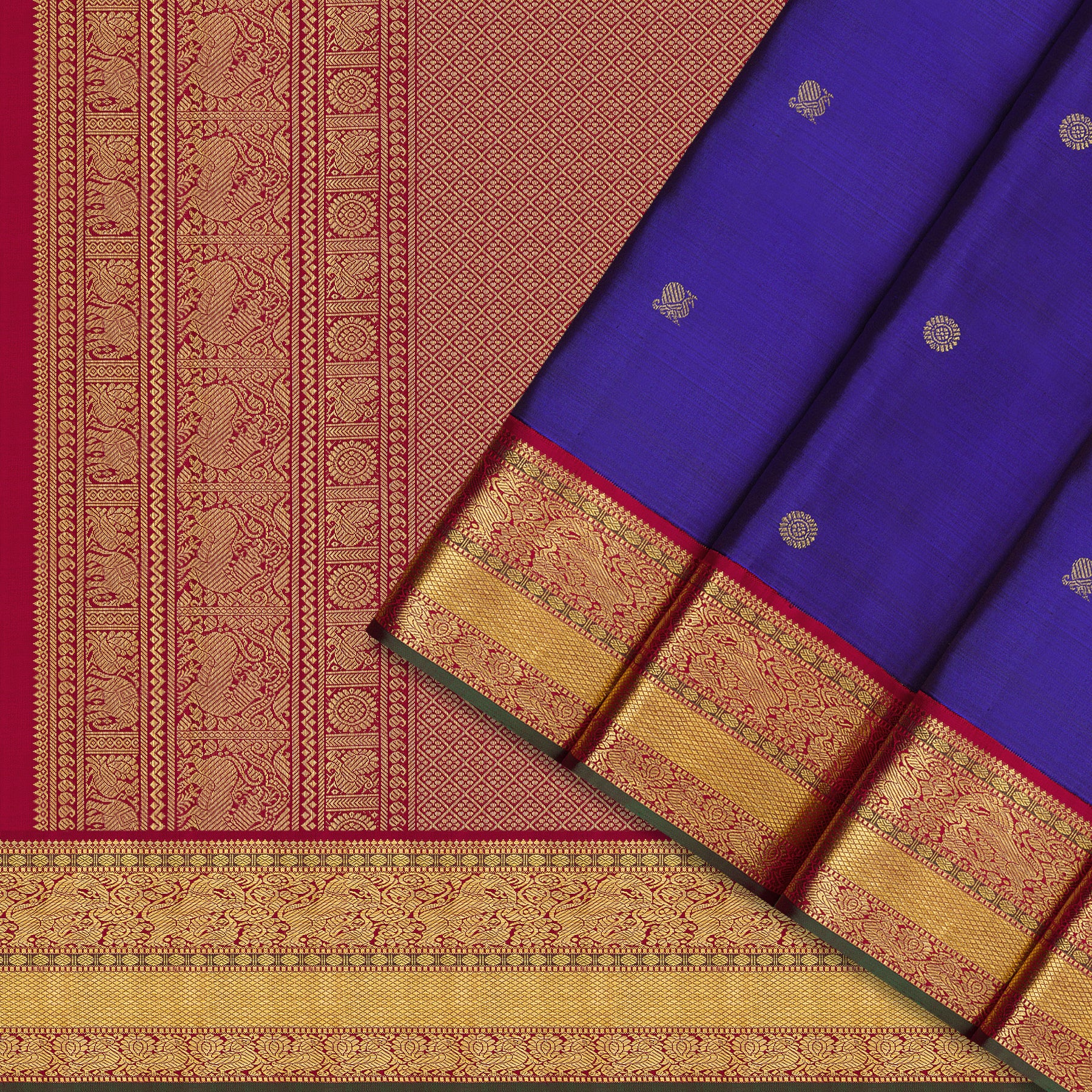 Kanakavalli Kanjivaram Silk Sari 25-109-HS001-09807 - Cover View