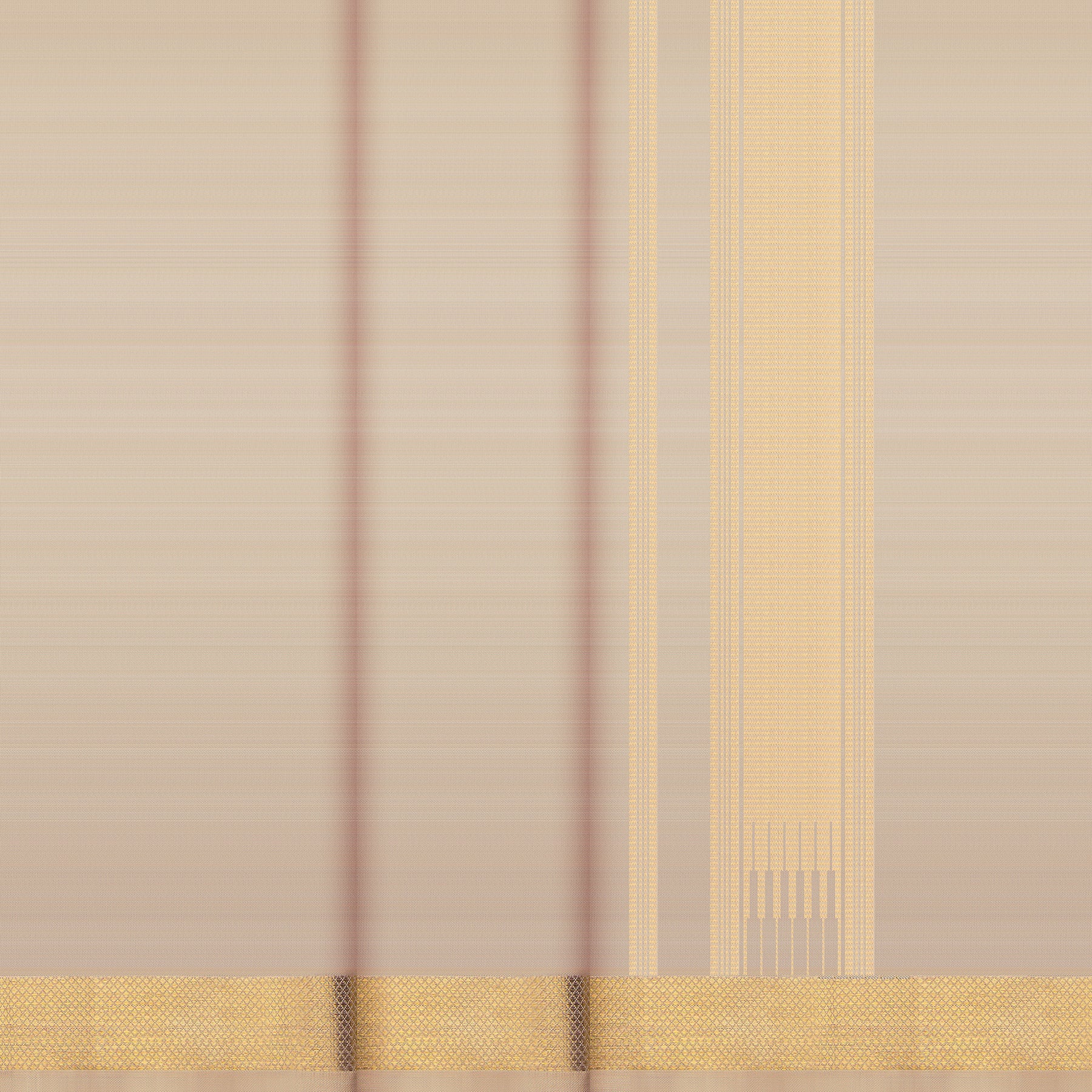 Kanakavalli Kanjivaram Silk Angavastram CO-ORD 25-110-AF001-02945 - Double Pleated View