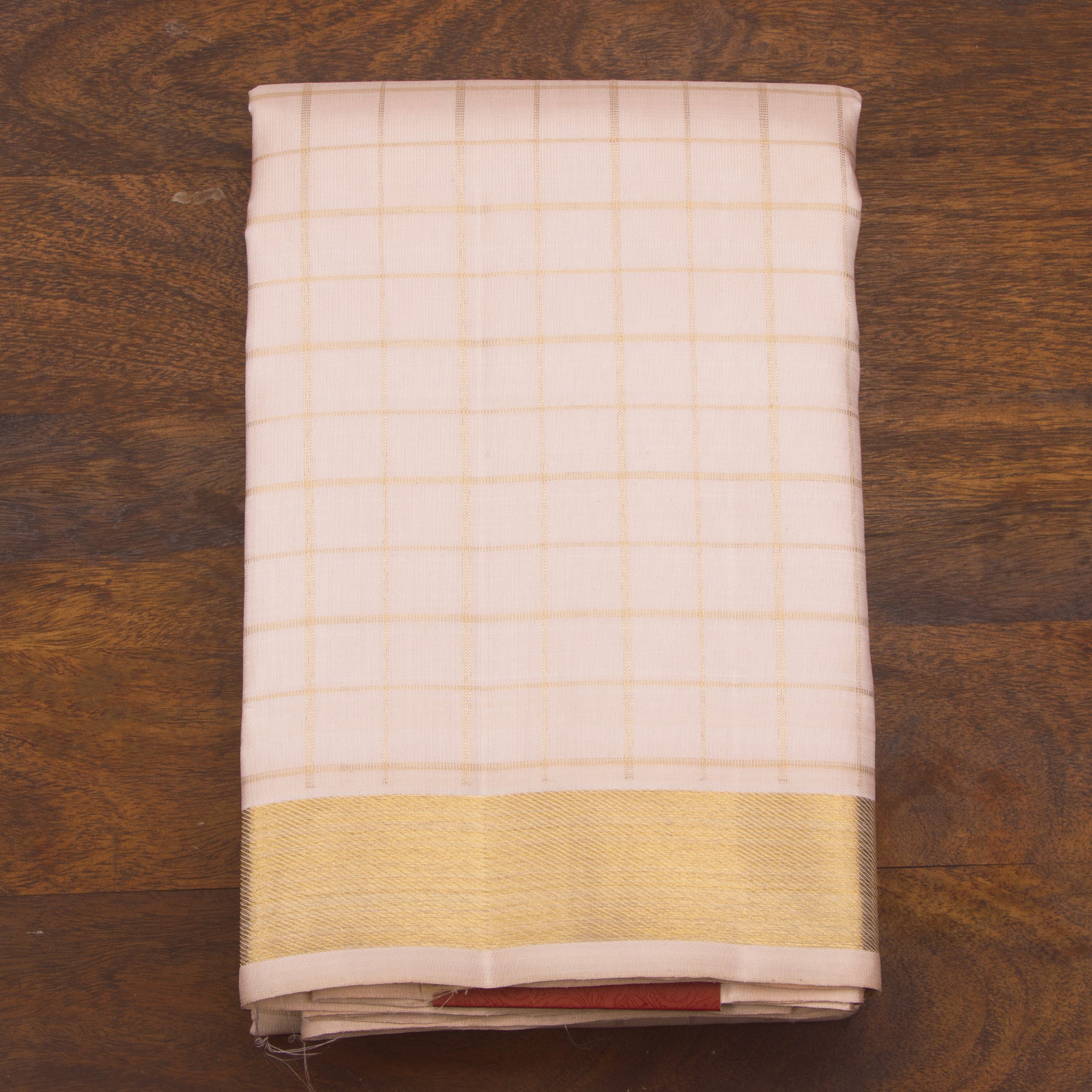 Kanakavalli Kanjivaram Silk Angavastram CO-ORD 25-110-AF001-03271 - Folded View