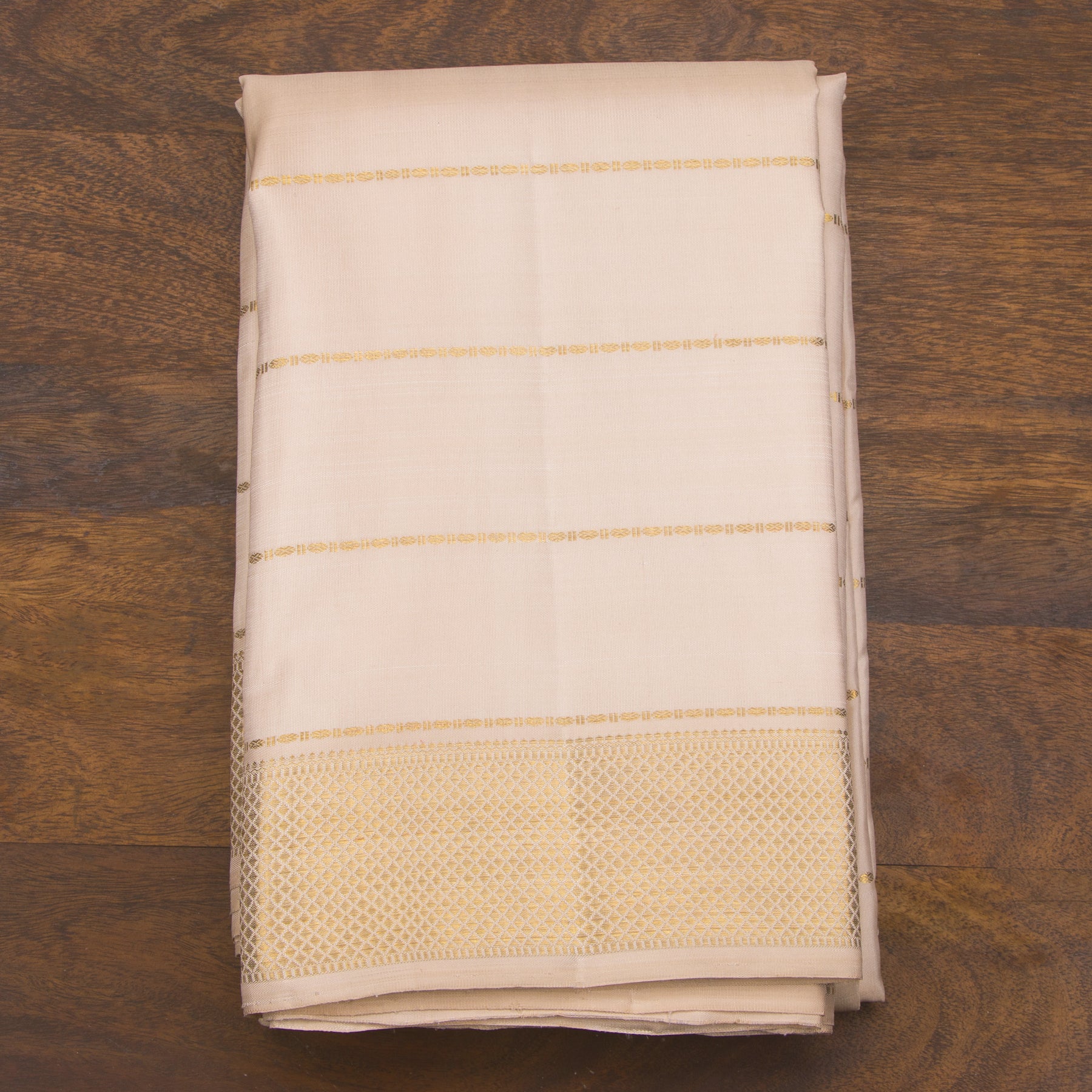 Kanakavalli Kanjivaram Silk Angavastram CO-ORD 25-110-AF001-03272 - Folded View