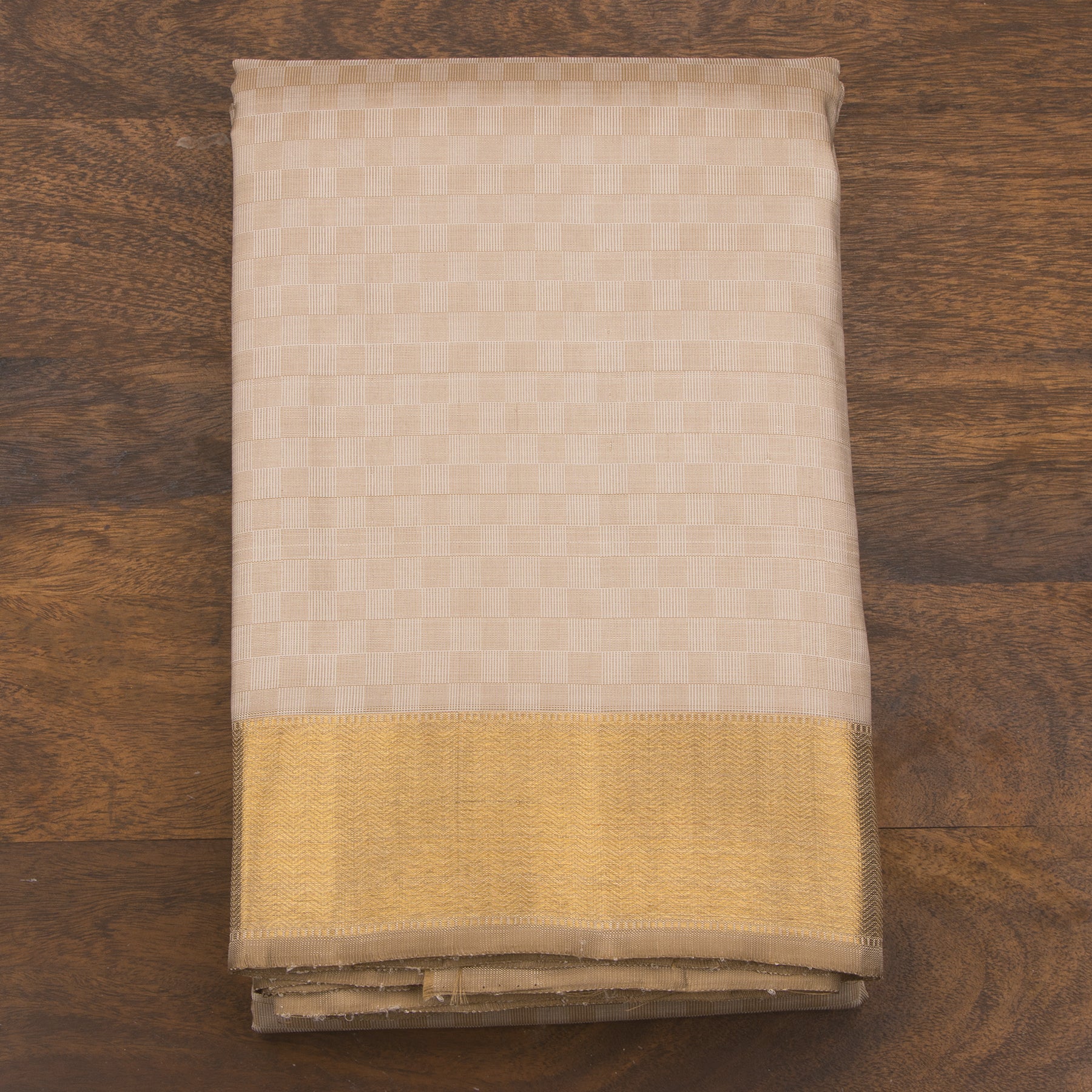 Kanakavalli Kanjivaram Silk Angavastram CO-ORD 25-110-AF001-03274 - Folded View