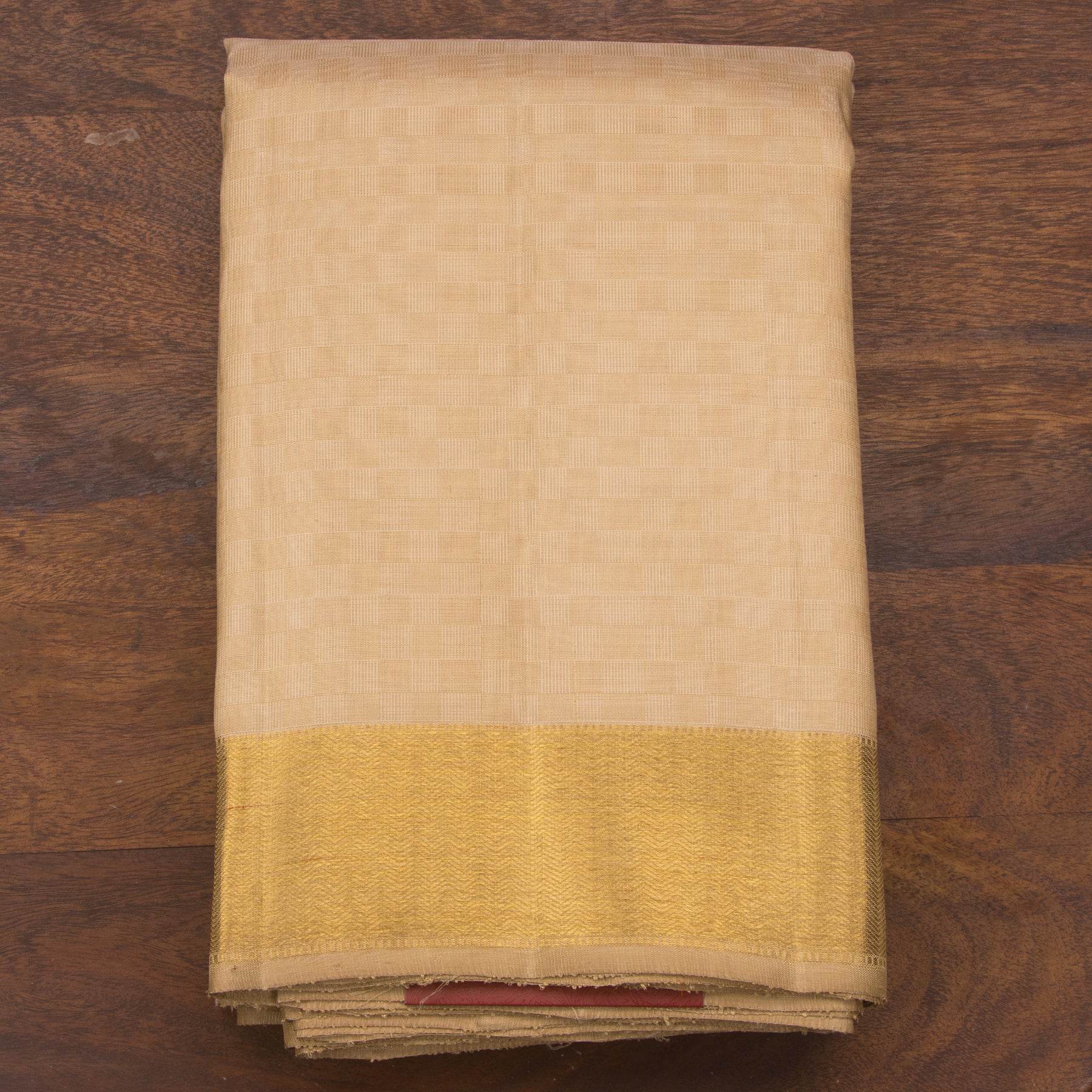 Kanakavalli Kanjivaram Silk Angavastram CO-ORD 25-110-AF001-03291 - Folded View