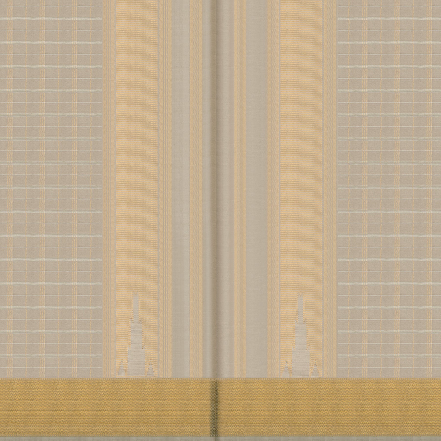 Kanakavalli Kanjivaram Silk Angavastram CO-ORD 25-110-AF001-04489 - Angavastram View