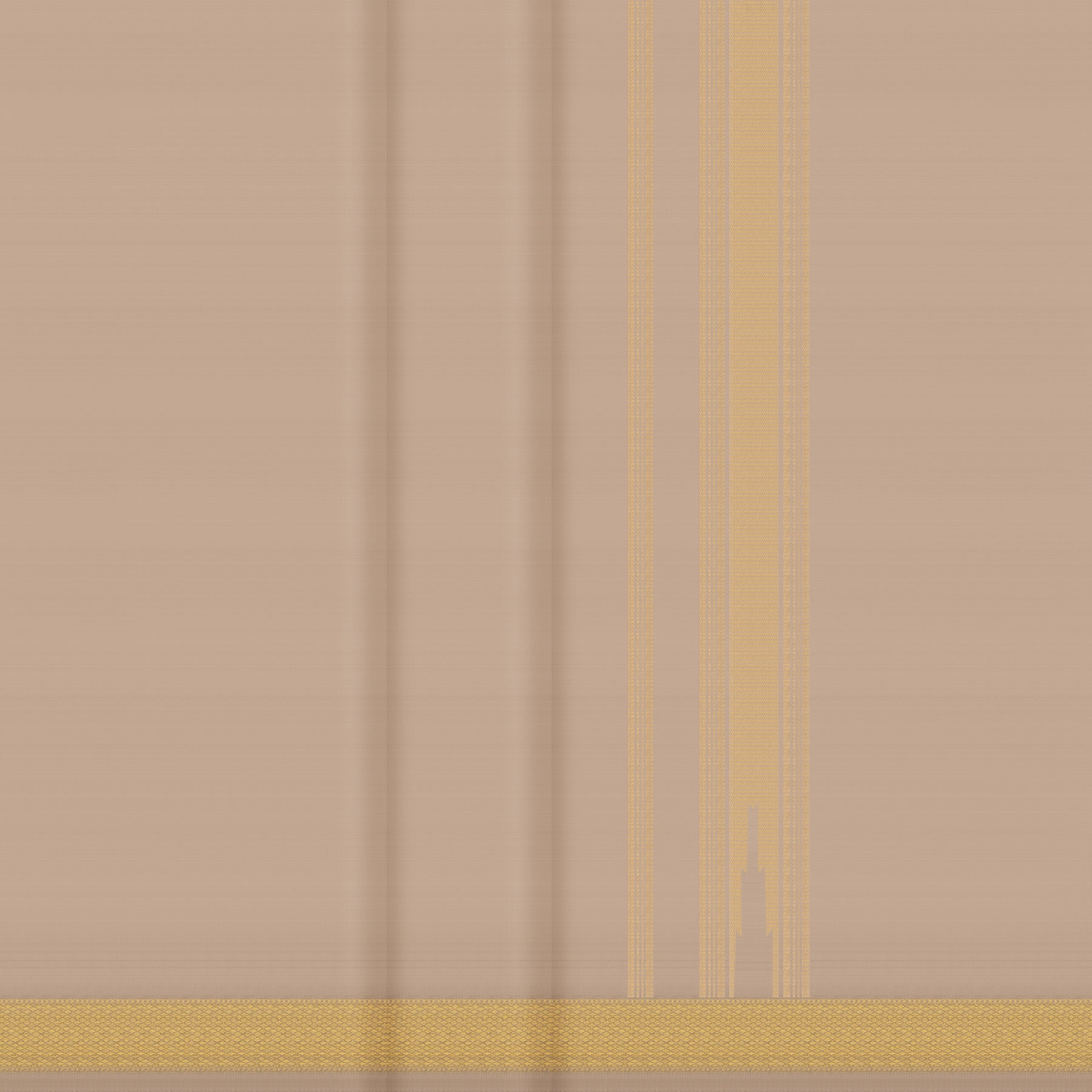 Kanakavalli Kanjivaram Silk Angavastram CO-ORD 25-110-AF001-04490 - Double Pleated View