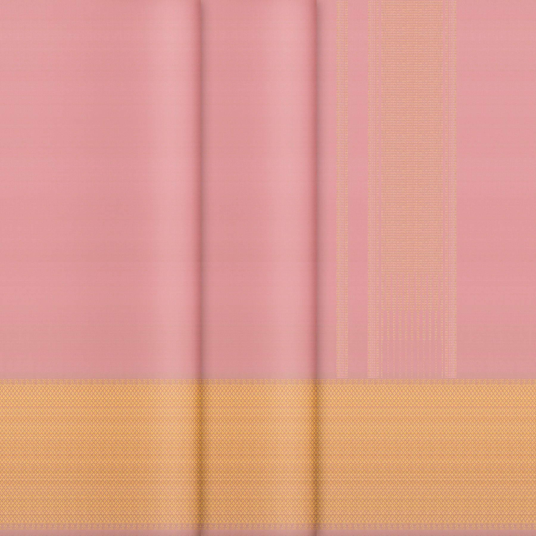 Kanakavalli Kanjivaram Silk Angavastram CO-ORD 25-110-AF001-04492 - Double Pleated View