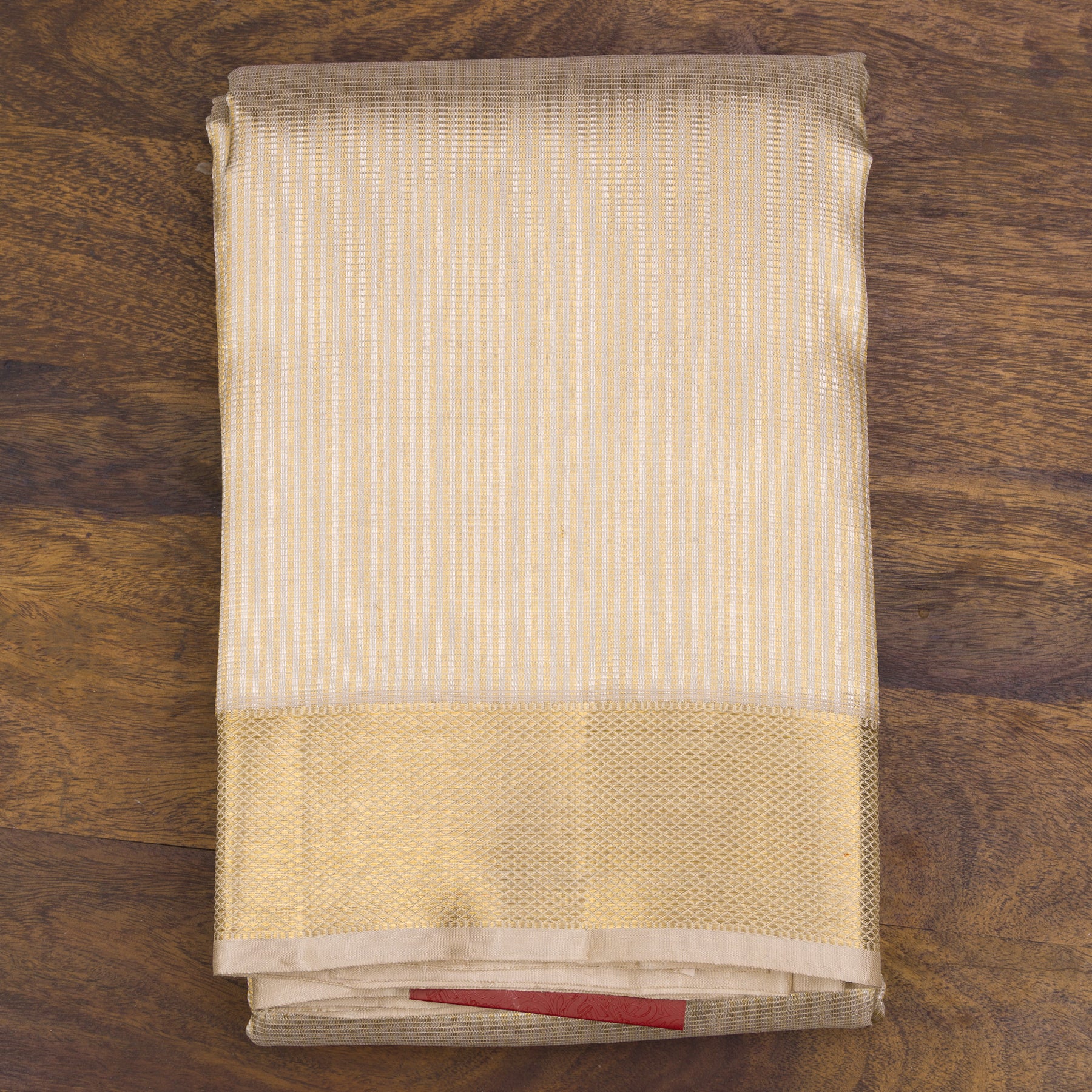 Kanakavalli Kanjivaram Silk Angavastram CO-ORD 25-110-AF001-10846 - Folded View