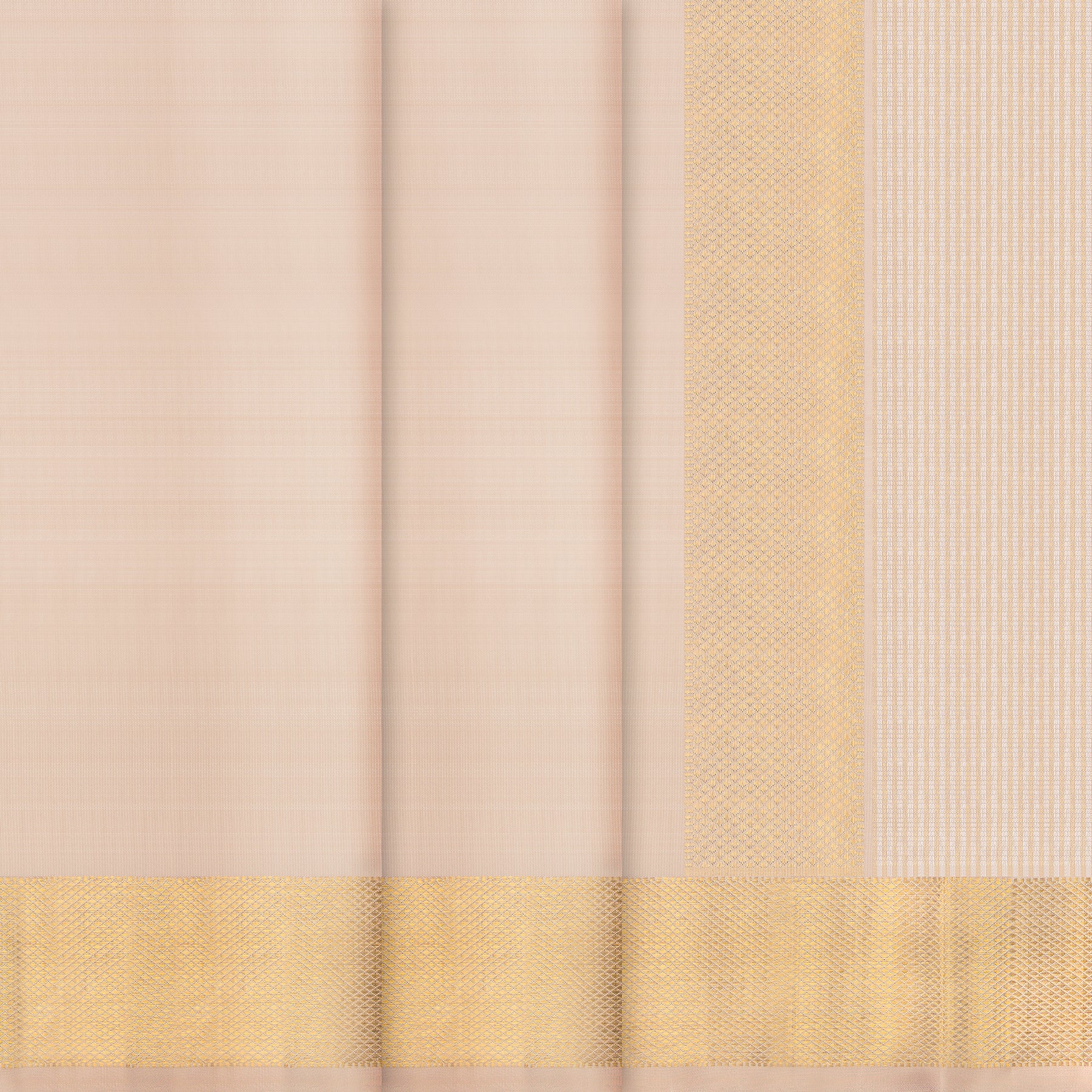 Kanakavalli Kanjivaram Silk Angavastram CO-ORD 25-110-AF001-10847 - Double Pleated View