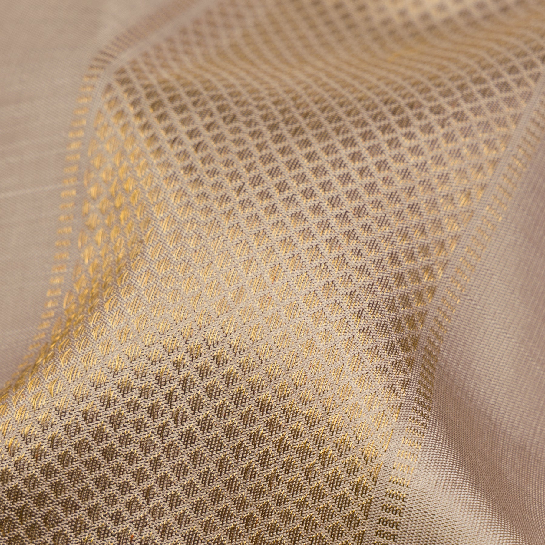 Kanakavalli Kanjivaram Silk Angavastram CO-ORD 25-110-AF001-10851 - Fabric View