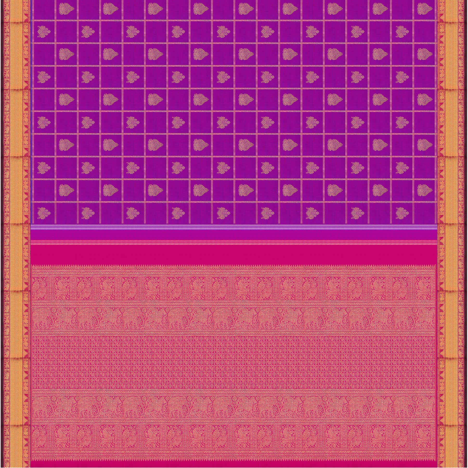Kanakavalli Kanjivaram Silk Sari 25-110-HS001-00776 - Full View