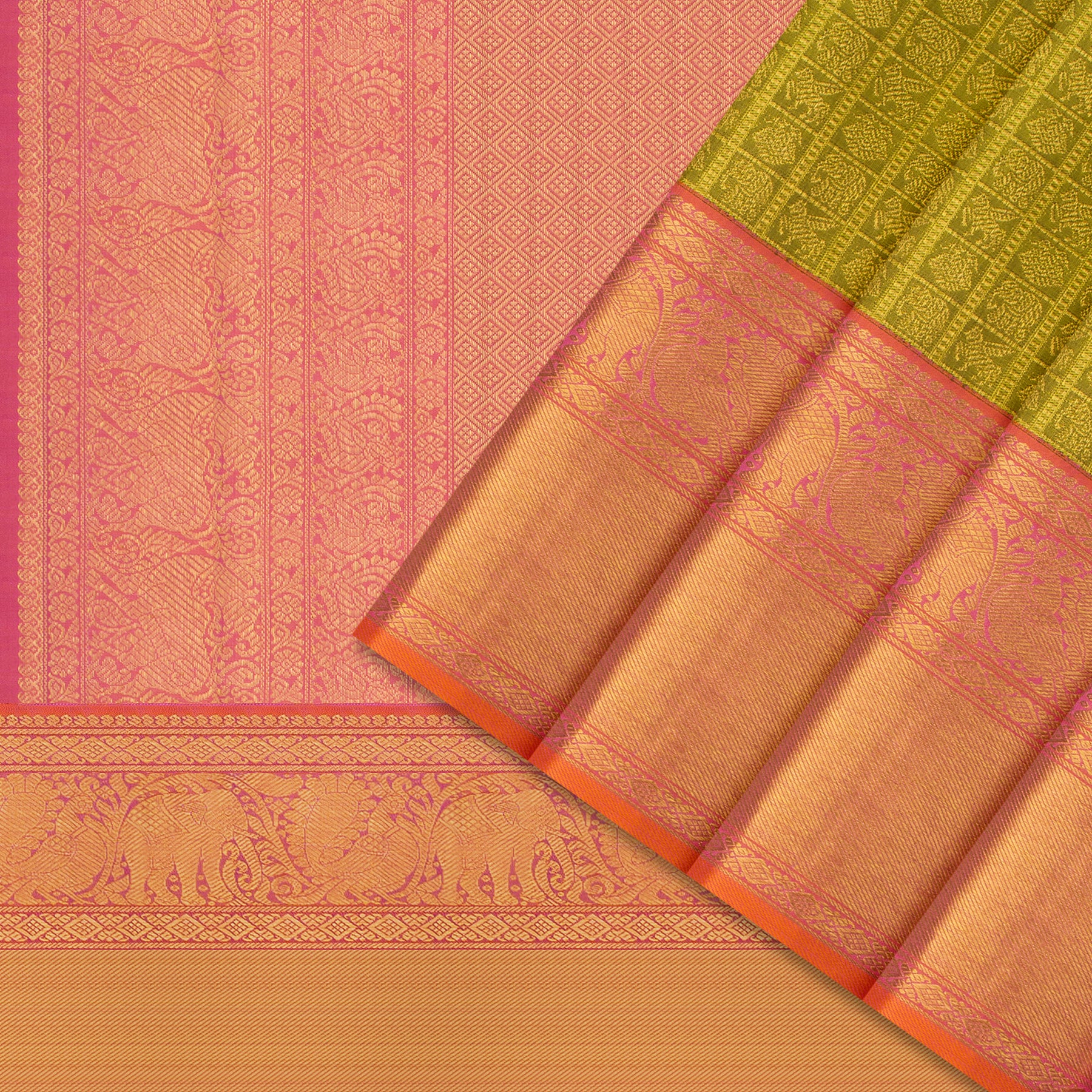 Kanakavalli Kanjivaram Silk Sari 25-110-HS001-02378 - Cover View