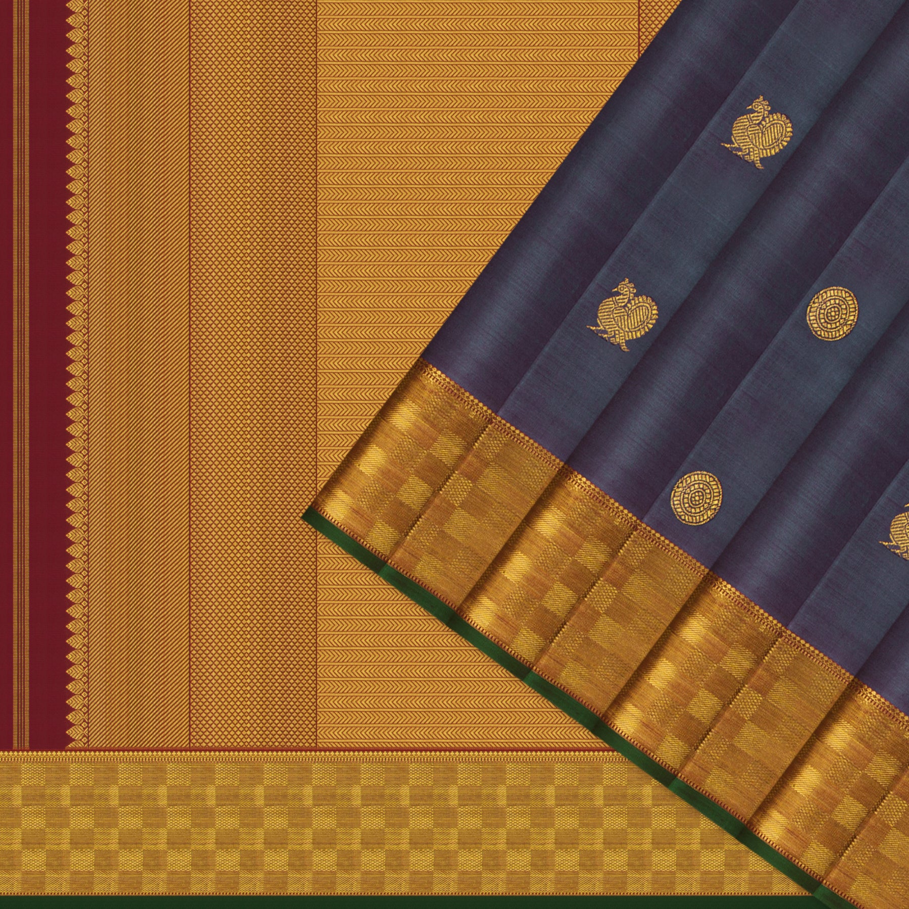 Kanakavalli Kanjivaram Silk Sari 25-110-HS001-02465 - Cover View