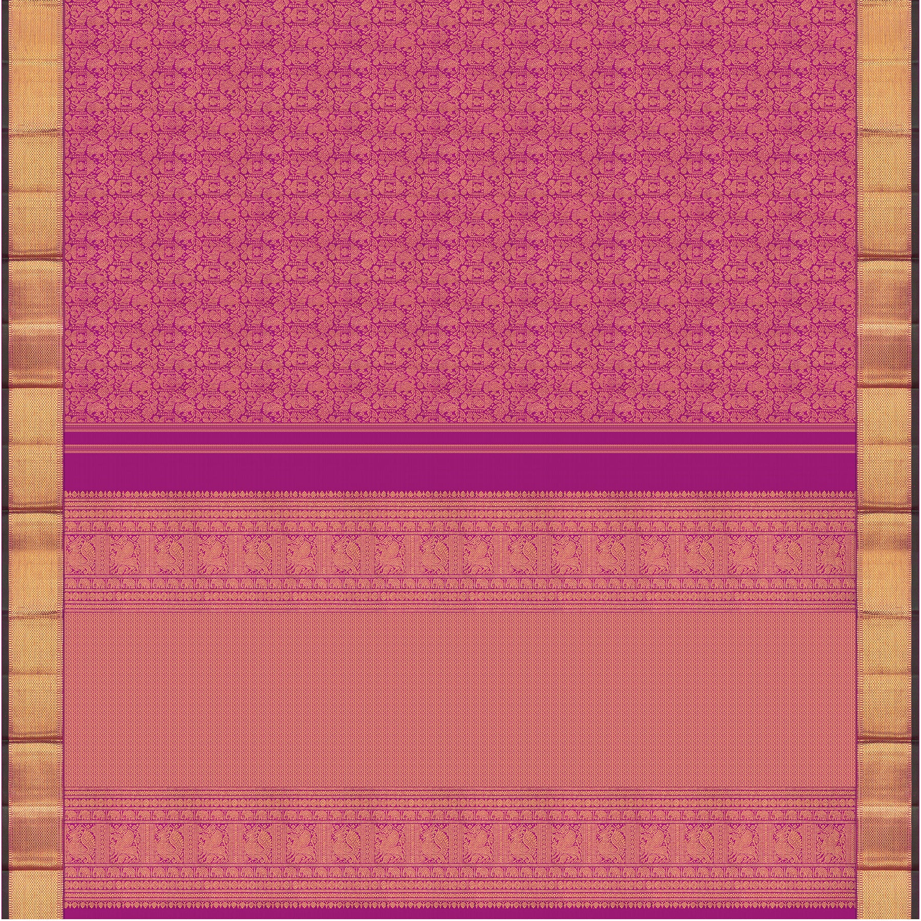 Kanakavalli Kanjivaram Silk Sari 25-110-HS001-02490 - Full View