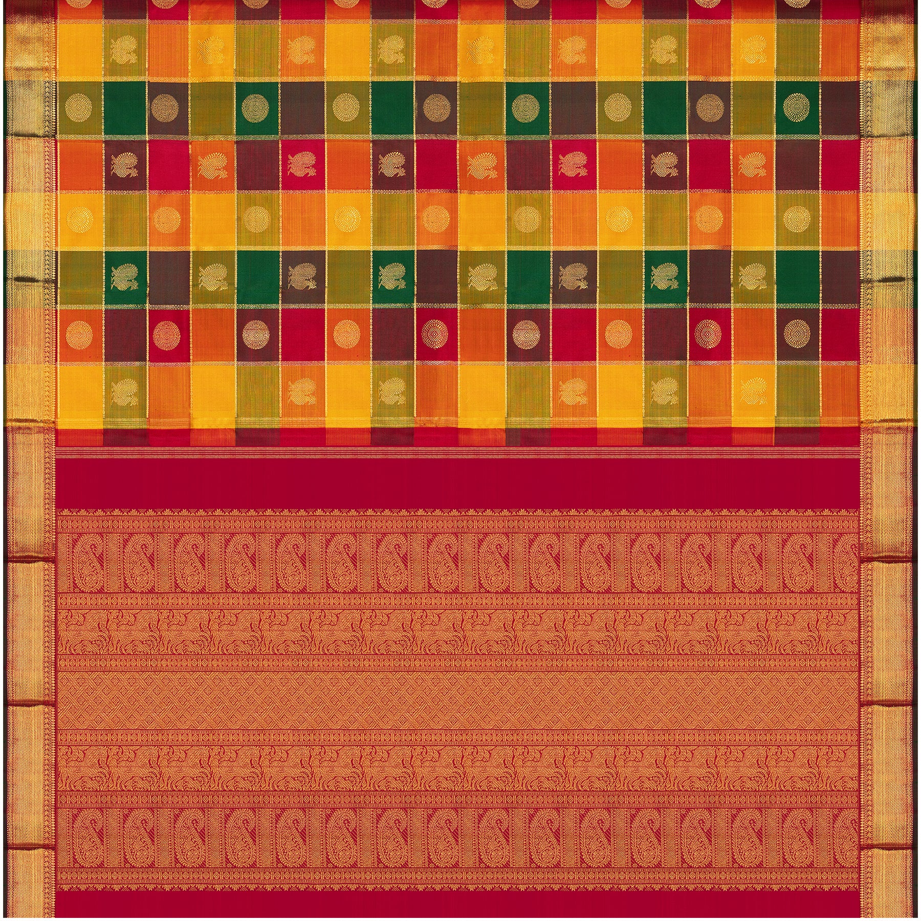 Kanakavalli Kanjivaram Silk Sari 25-110-HS001-02495 - Full View