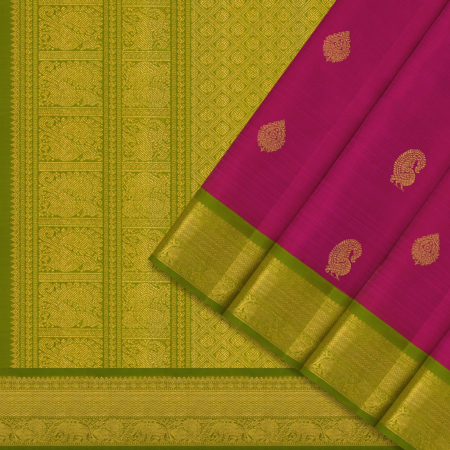 Kanakavalli Kanjivaram Silk Sari 25-110-HS001-02951 - Cover View