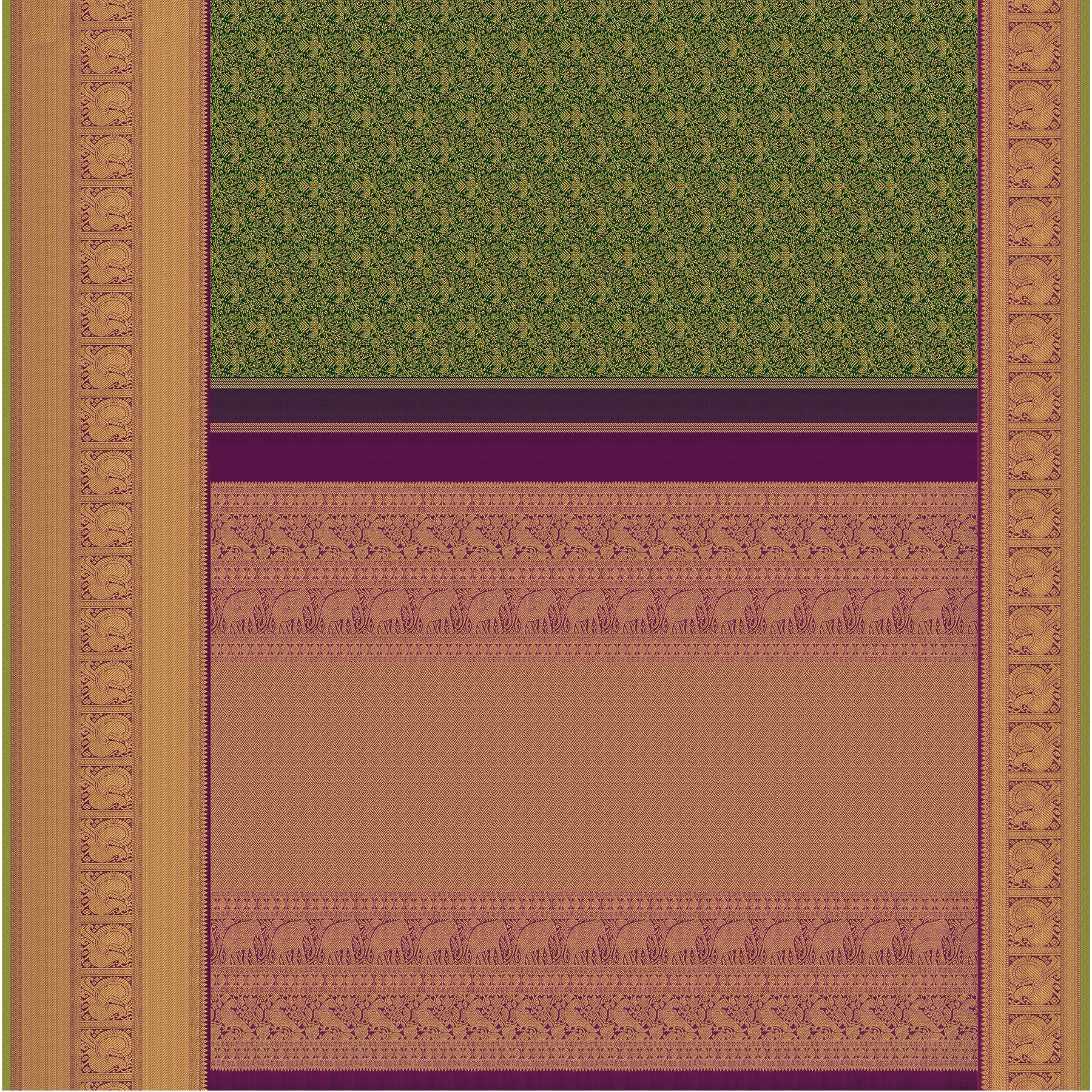 Kanakavalli Kanjivaram Silk Sari 25-110-HS001-03910 - Full View