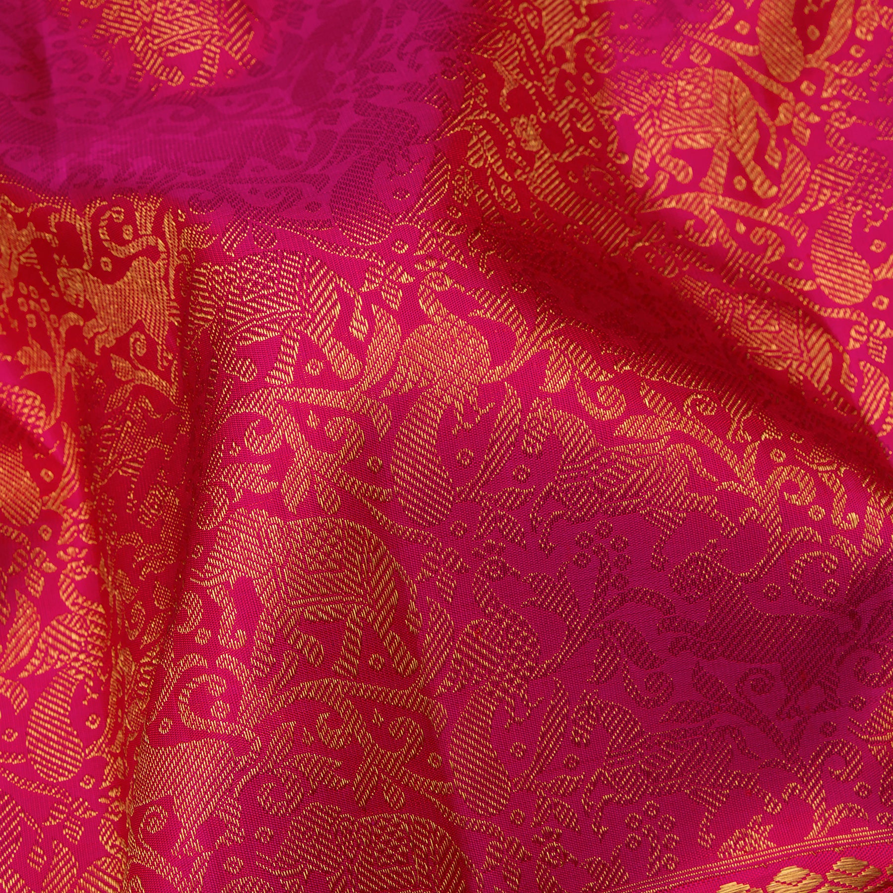 Kanakavalli Kanjivaram Silk Sari 25-110-HS001-03933 - Fabric View