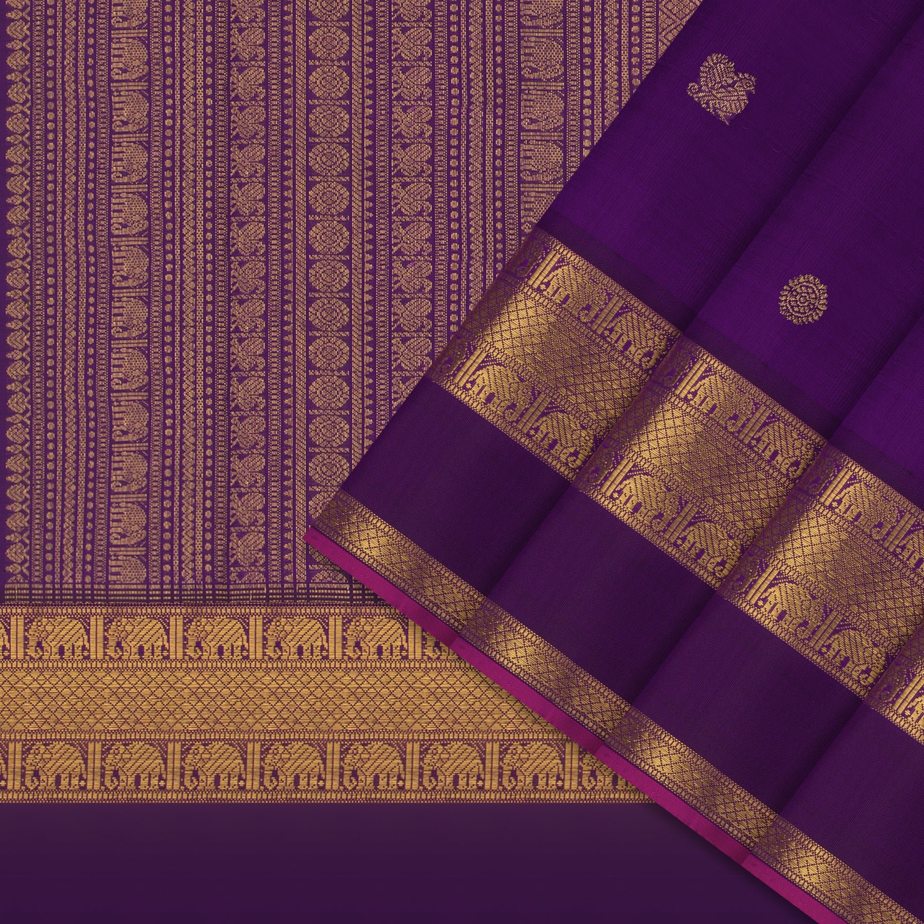 Kanakavalli Kanjivaram Silk Sari 25-110-HS001-04005 - Cover View