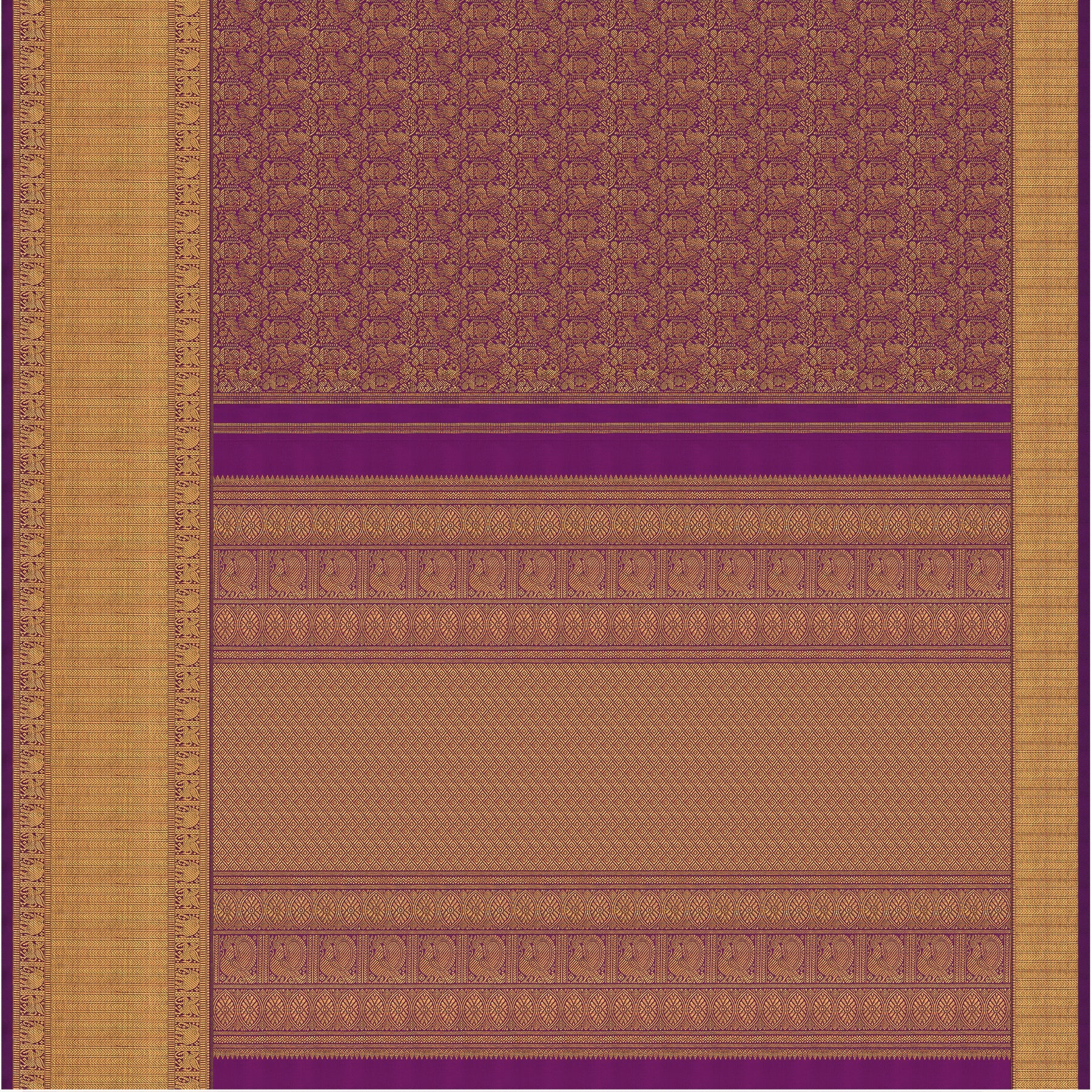 Kanakavalli Kanjivaram Silk Sari 25-110-HS001-04416 - Full View