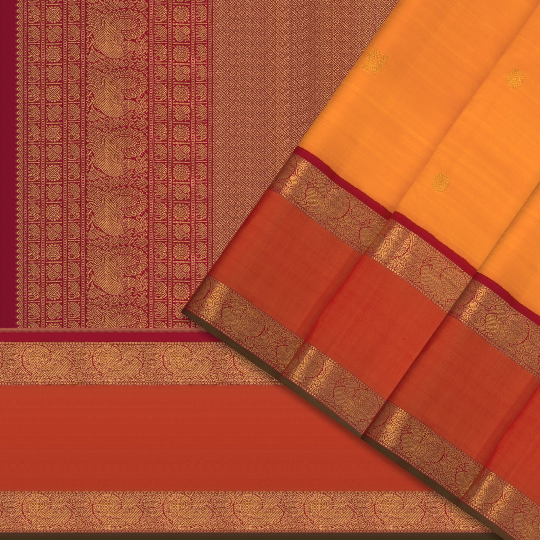 Kanakavalli Kanjivaram Silk Sari 25-110-HS001-04458 - Cover View
