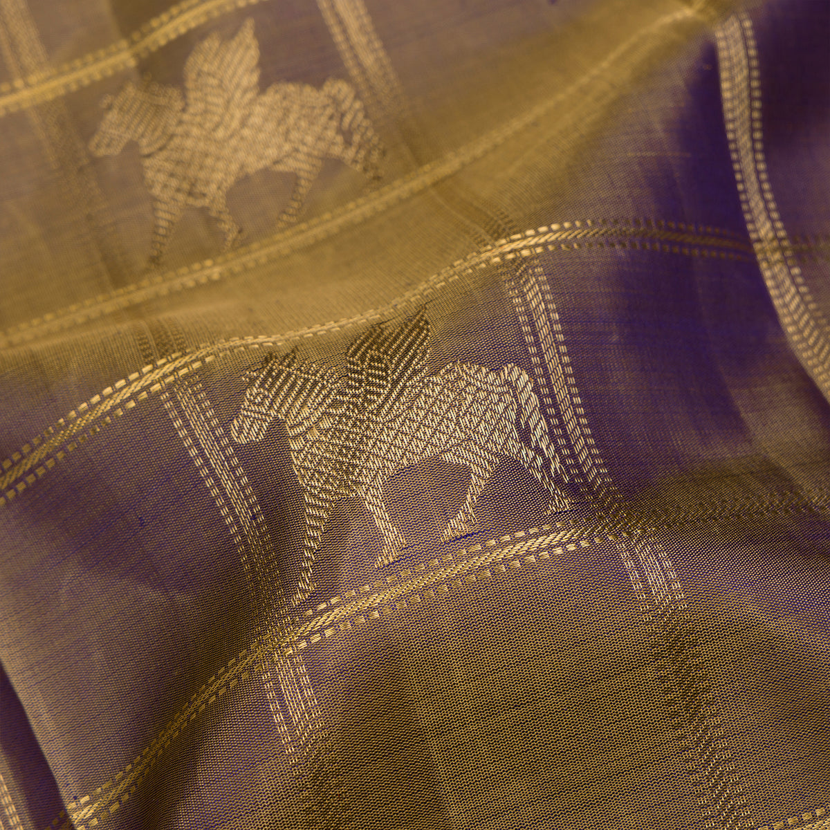 Kanakavalli Kanjivaram Silk Sari 25-110-HS001-04467 - Fabric View