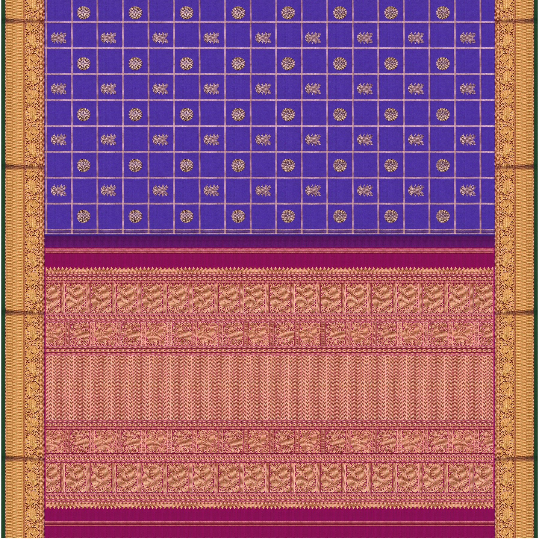 Kanakavalli Kanjivaram Silk Sari 25-110-HS001-05578 - Full View