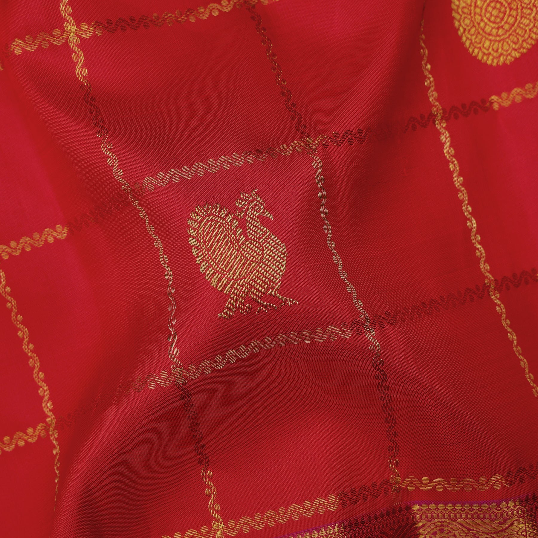 Kanakavalli Kanjivaram Silk Sari 25-110-HS001-05591 - Fabric View