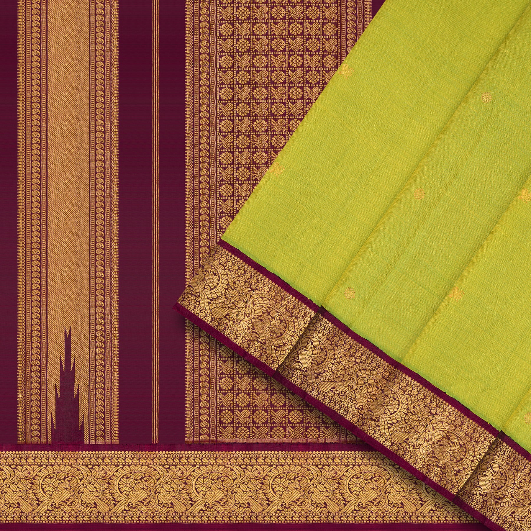 Kanakavalli Kanjivaram Silk Sari 25-110-HS001-06088 - Cover View