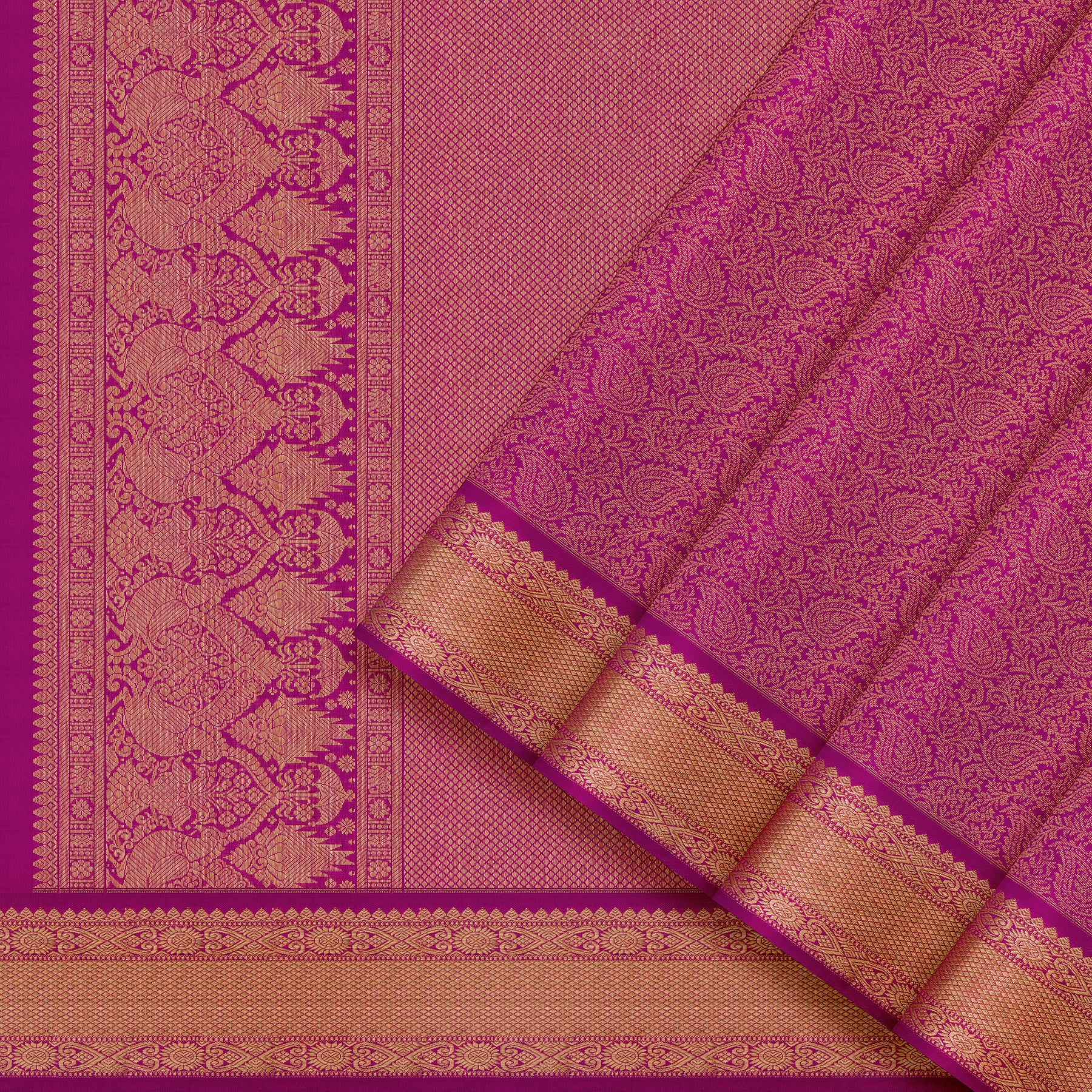 Kanakavalli Kanjivaram Silk Sari 25-110-HS001-06142 - Cover View