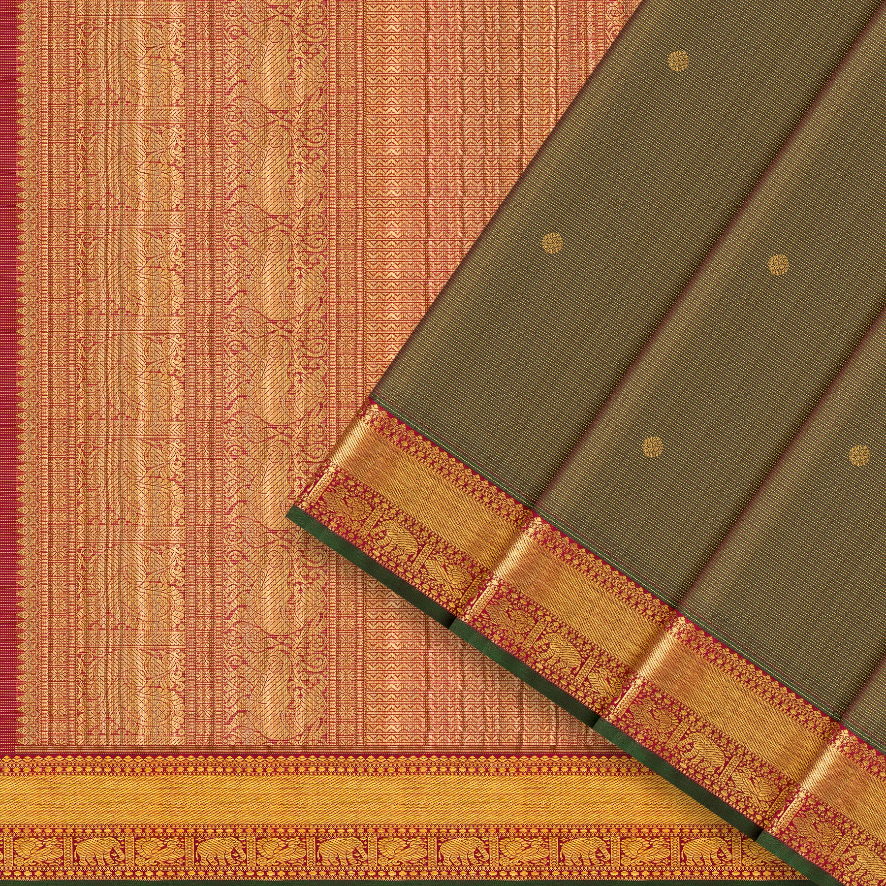 Kanakavalli Kanjivaram Silk Sari 25-110-HS001-06147 - Cover View