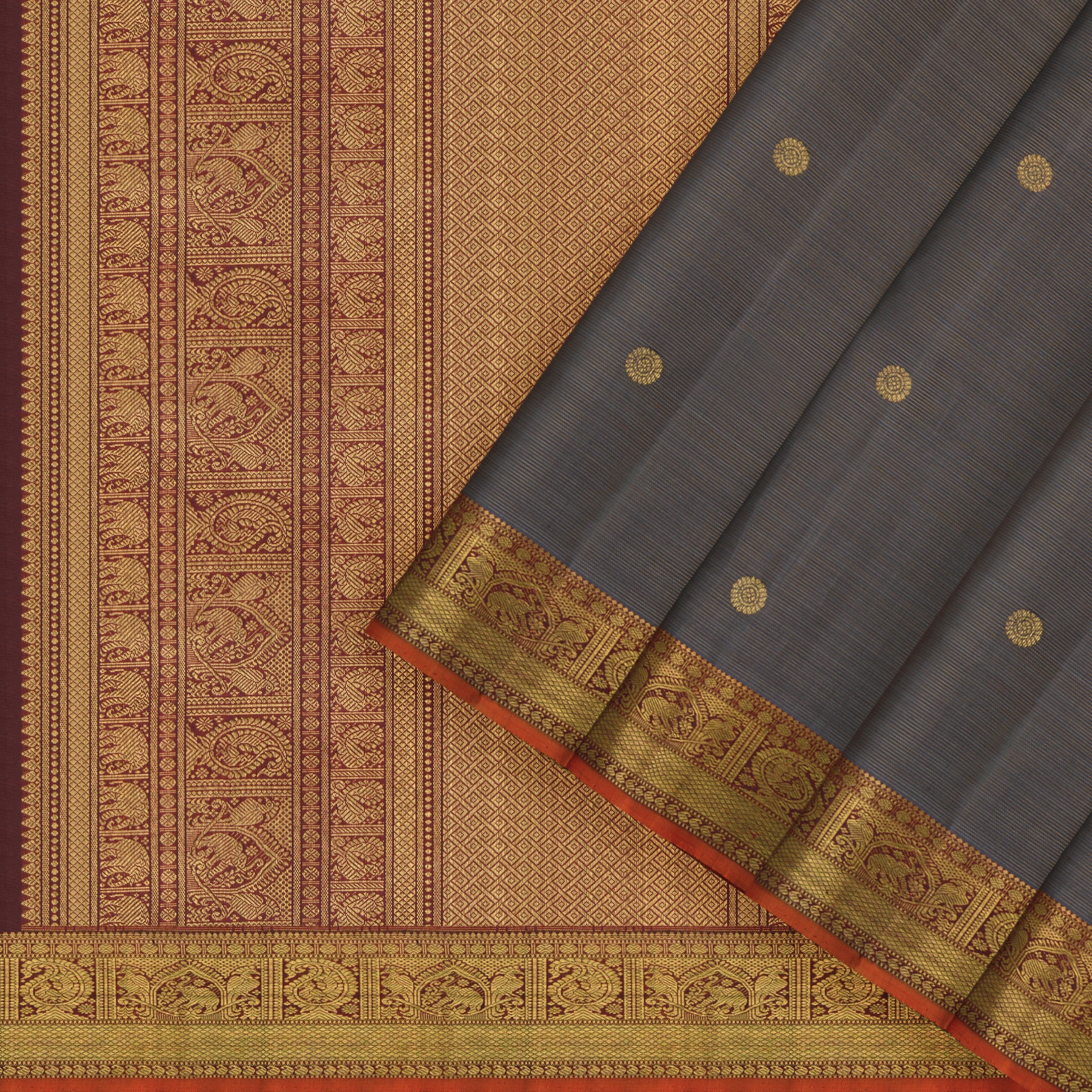 Kanakavalli Kanjivaram Silk Sari 25-110-HS001-06154 - Cover View