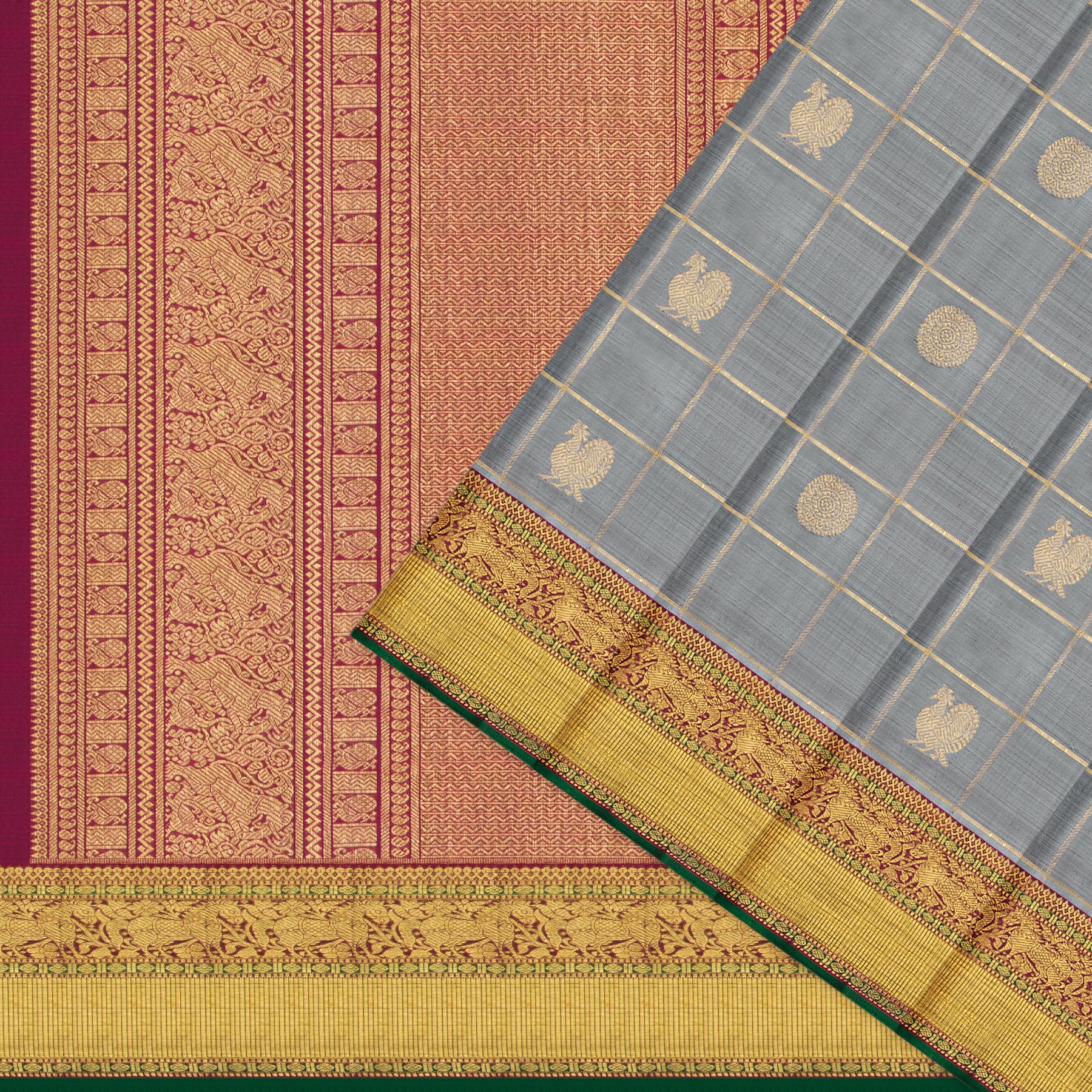 Kanakavalli Kanjivaram Silk Sari 25-110-HS001-06168 - Cover View