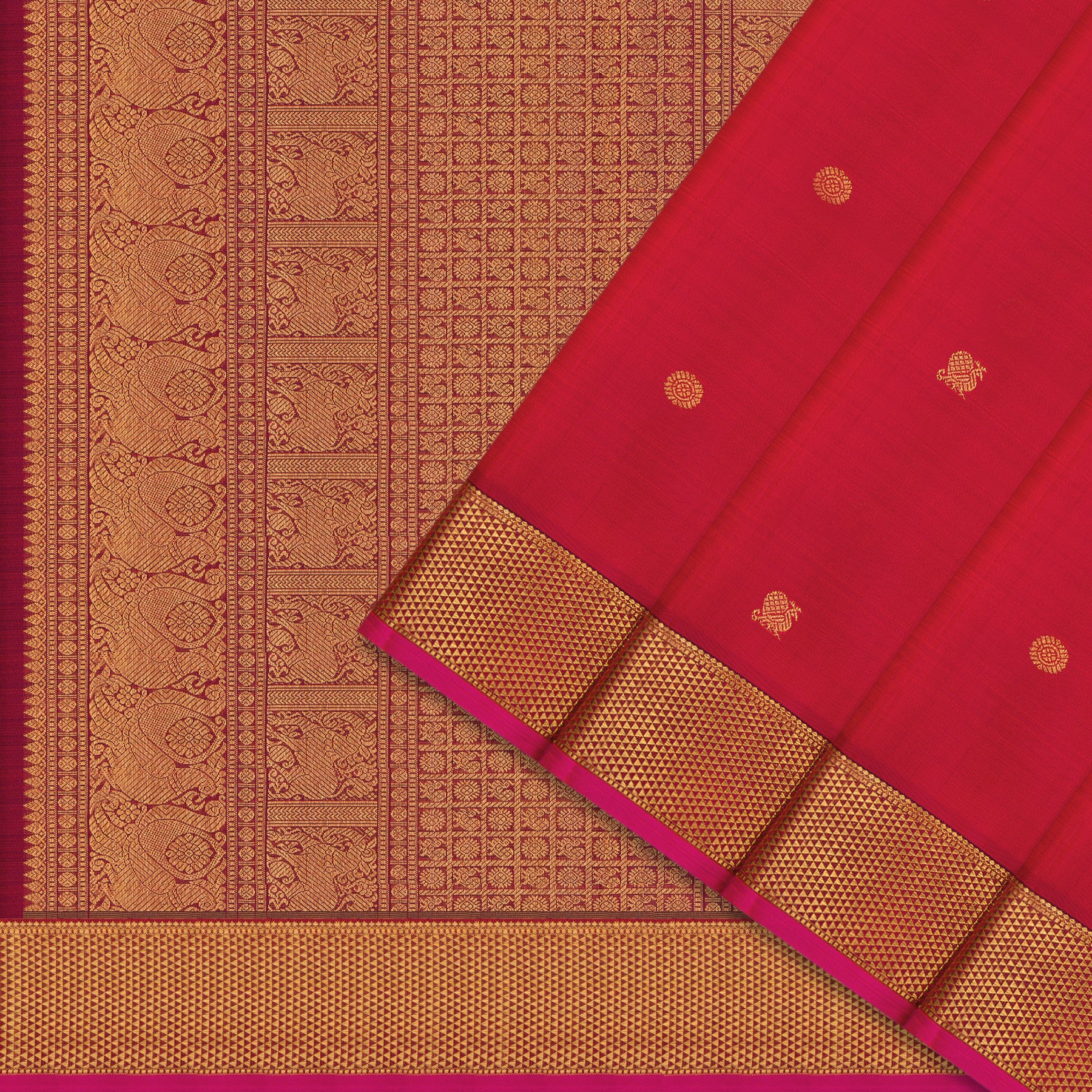 Kanakavalli Kanjivaram Silk Sari 25-110-HS001-06199 - Cover View