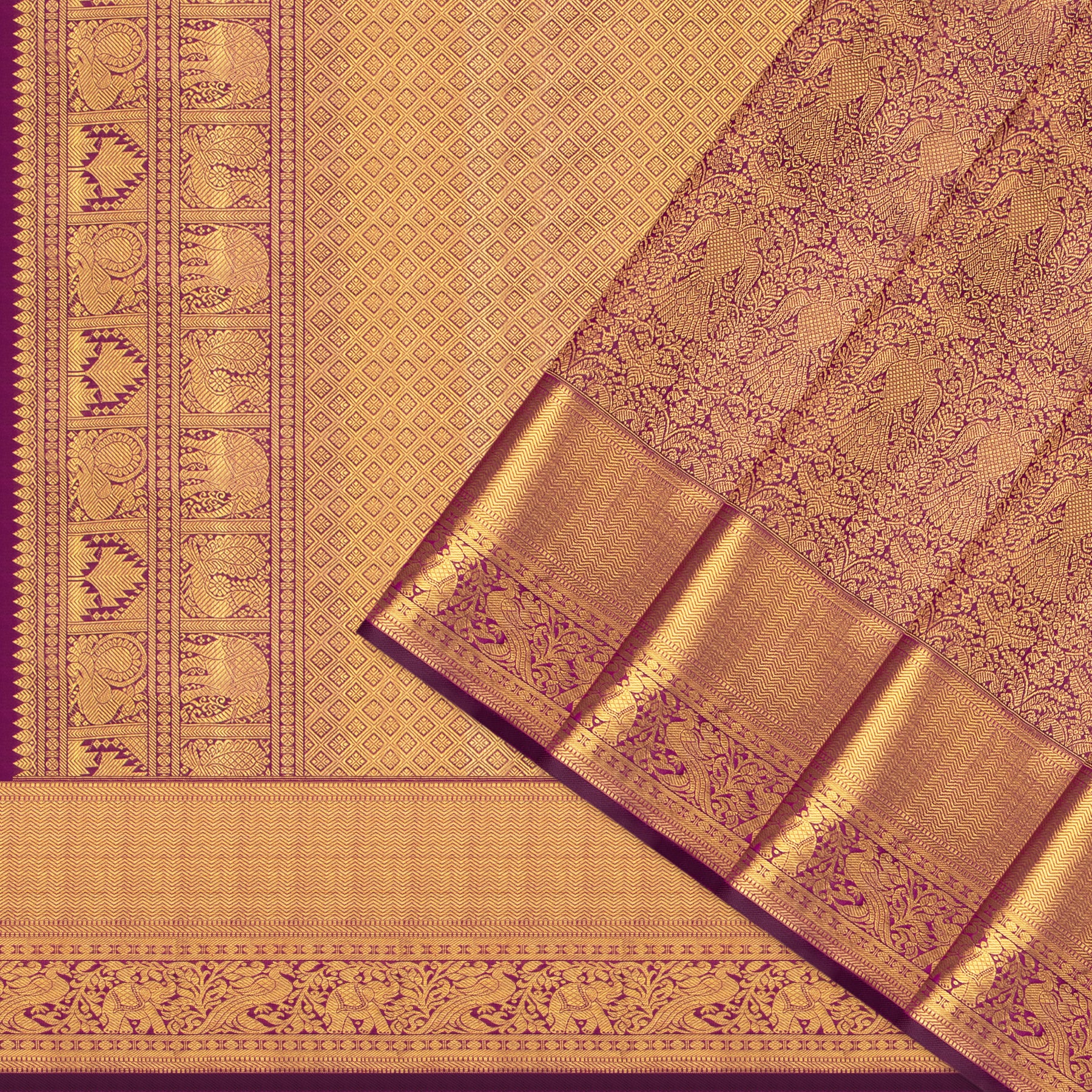 Kanakavalli Kanjivaram Silk Sari 25-110-HS001-06256 - Cover View