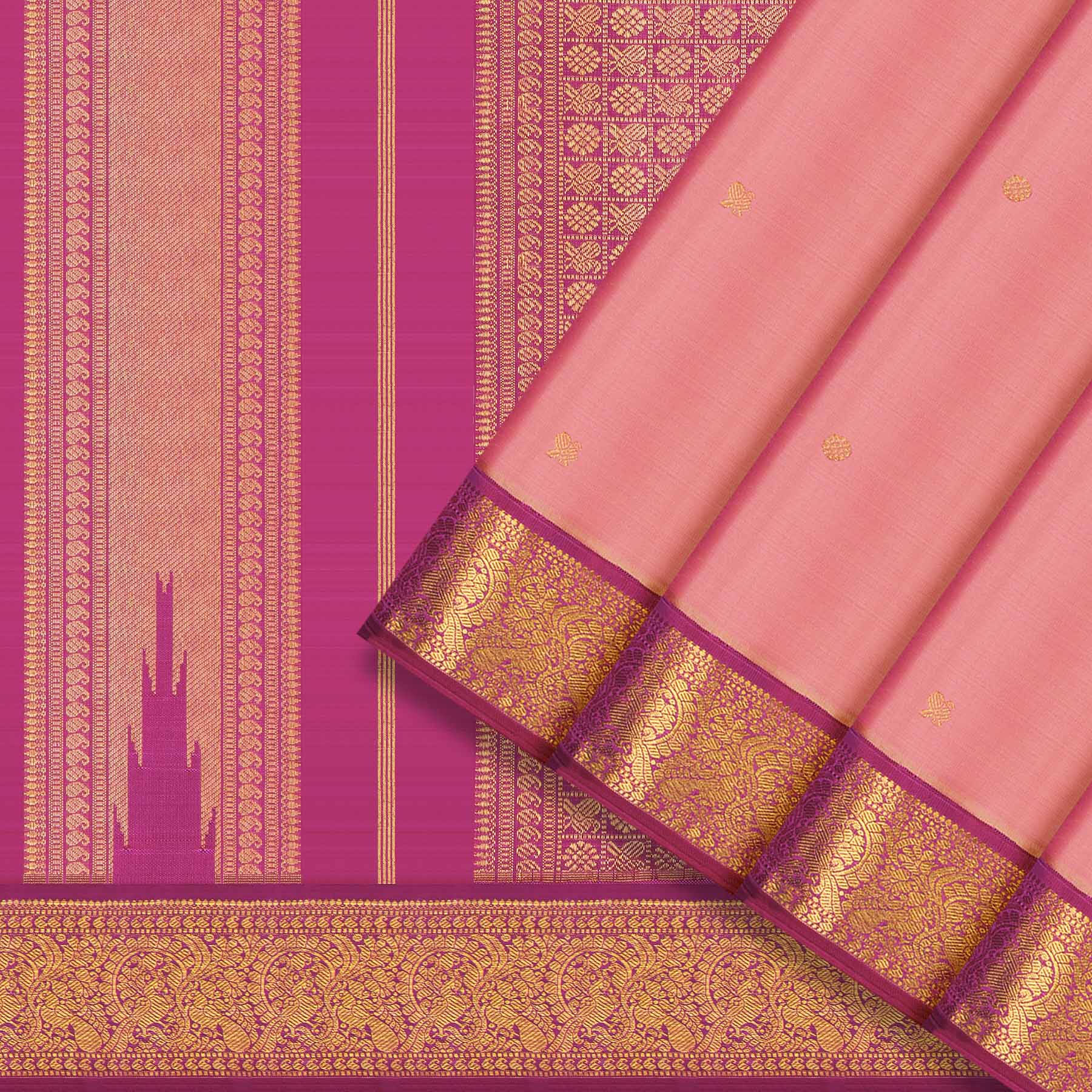 Kanakavalli Kanjivaram Silk Sari 25-110-HS001-06271 - Cover View