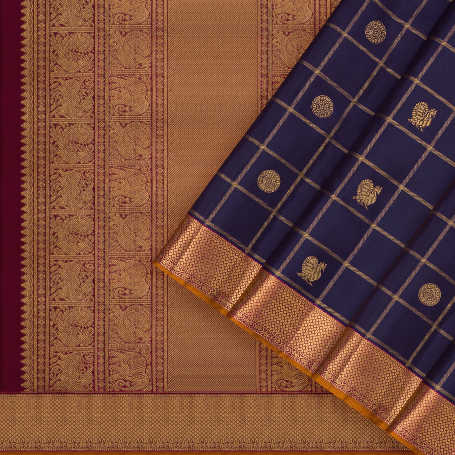 Kanakavalli Kanjivaram Silk Sari 25-110-HS001-06274 - Cover View
