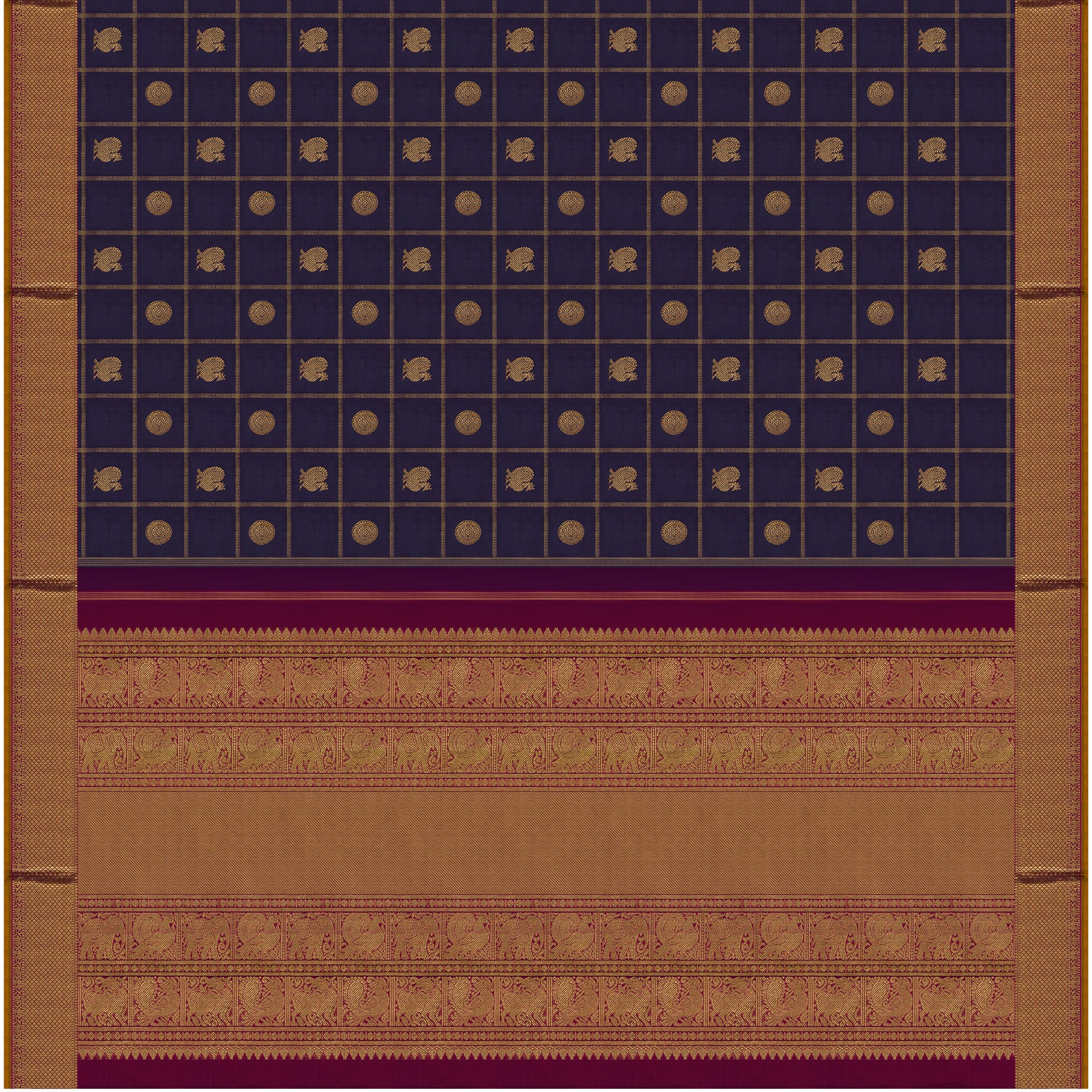 Kanakavalli Kanjivaram Silk Sari 25-110-HS001-06274 - Full View