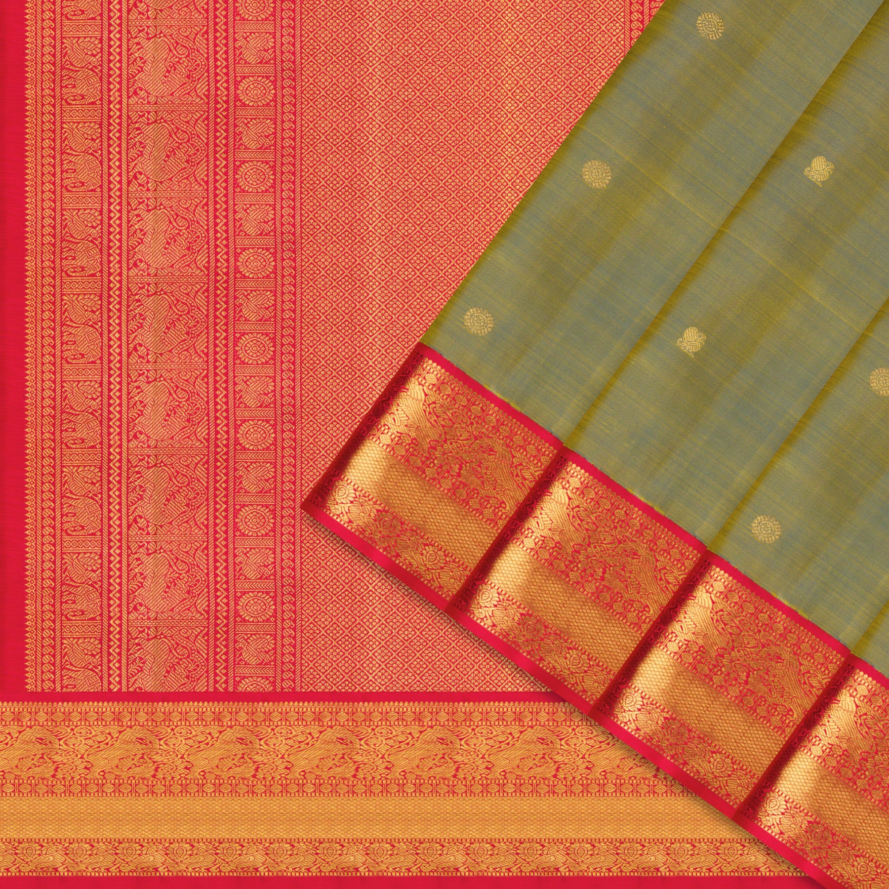 Kanakavalli Kanjivaram Silk Sari 25-110-HS001-06302 - Cover View