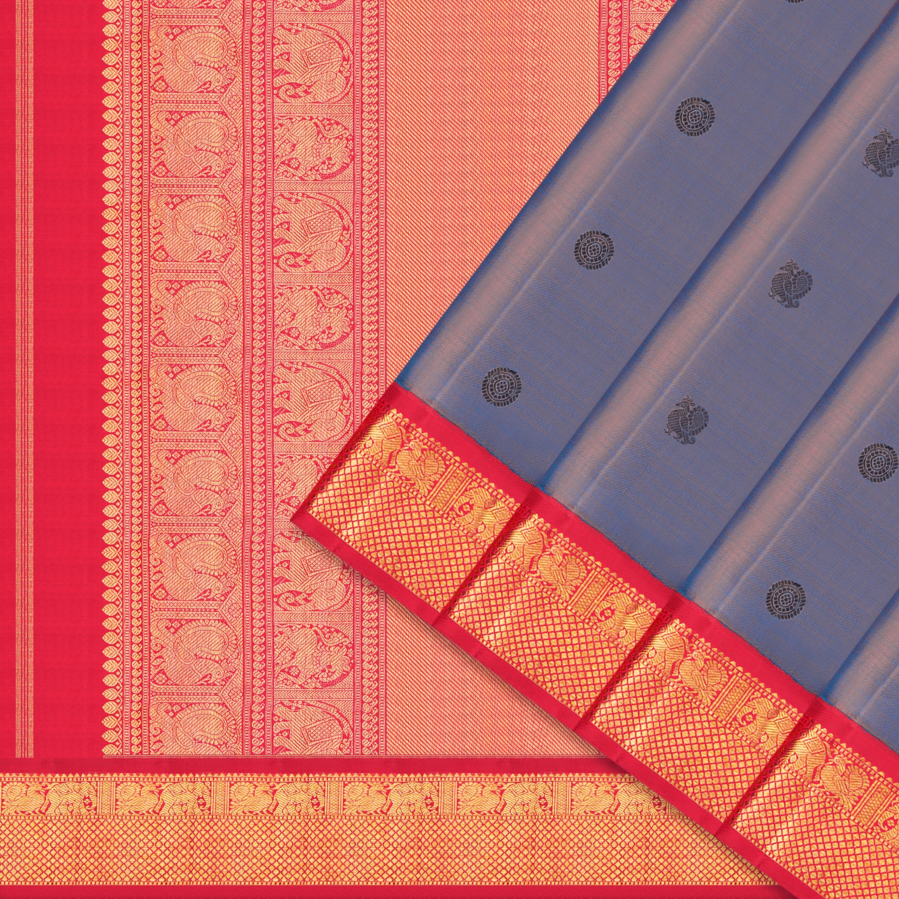Kanakavalli Kanjivaram Silk Sari 25-110-HS001-07121 - Cover View