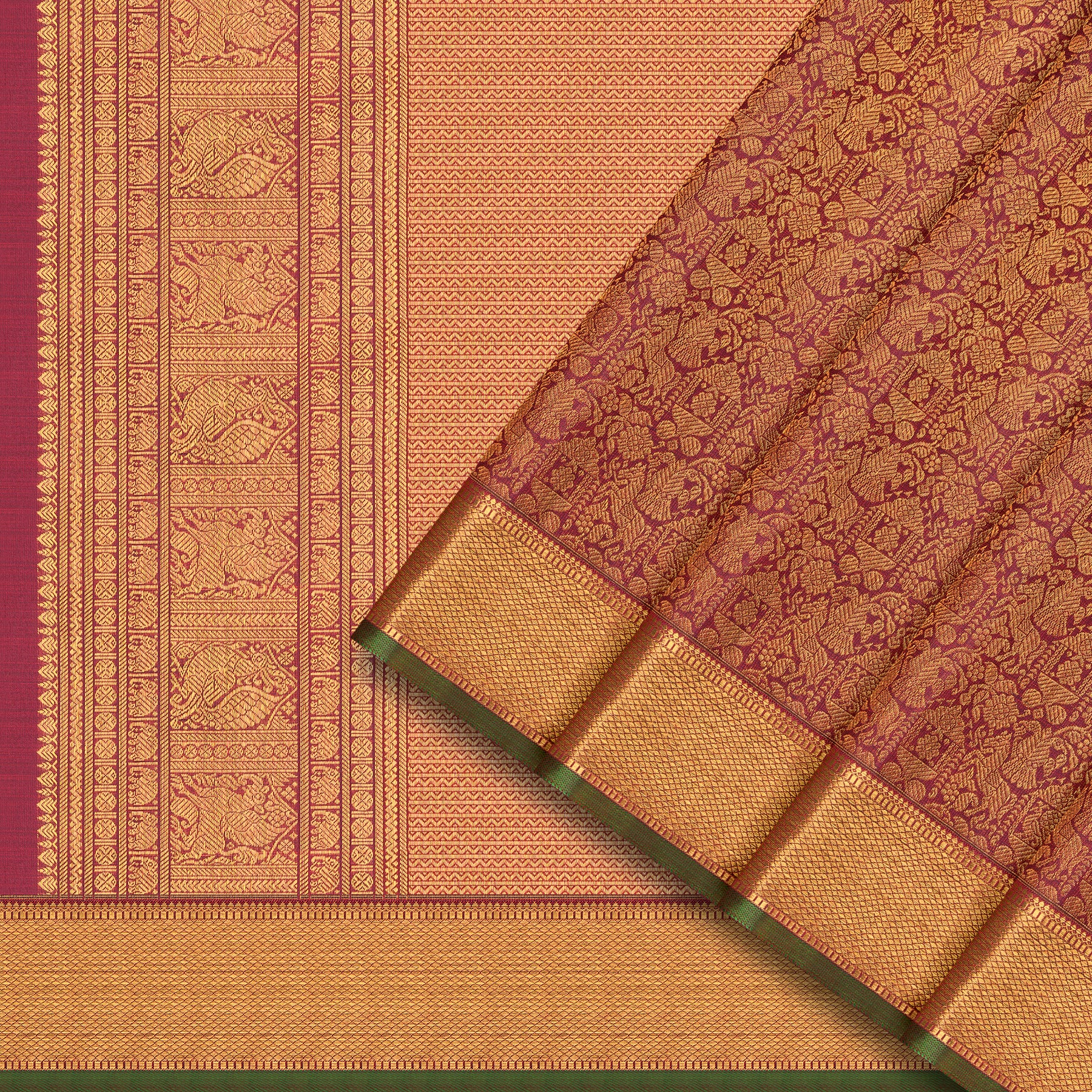 Kanakavalli Kanjivaram Silk Sari 25-110-HS001-07441 - Cover View